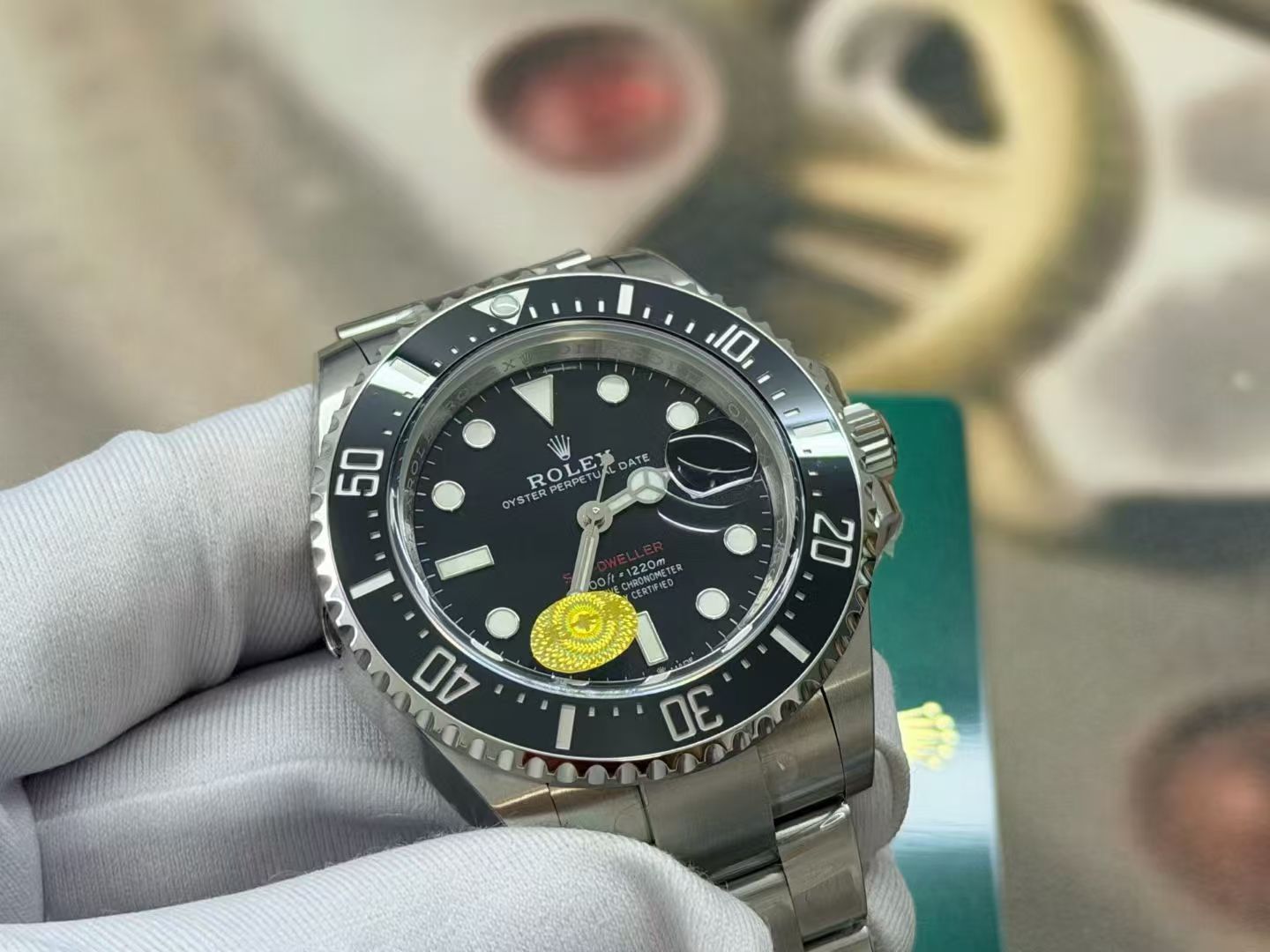 (image for) VSF Rolex Sea-Dweller 126600 Single Red 43mm Black Dial Free-Sprung 3235 Movement