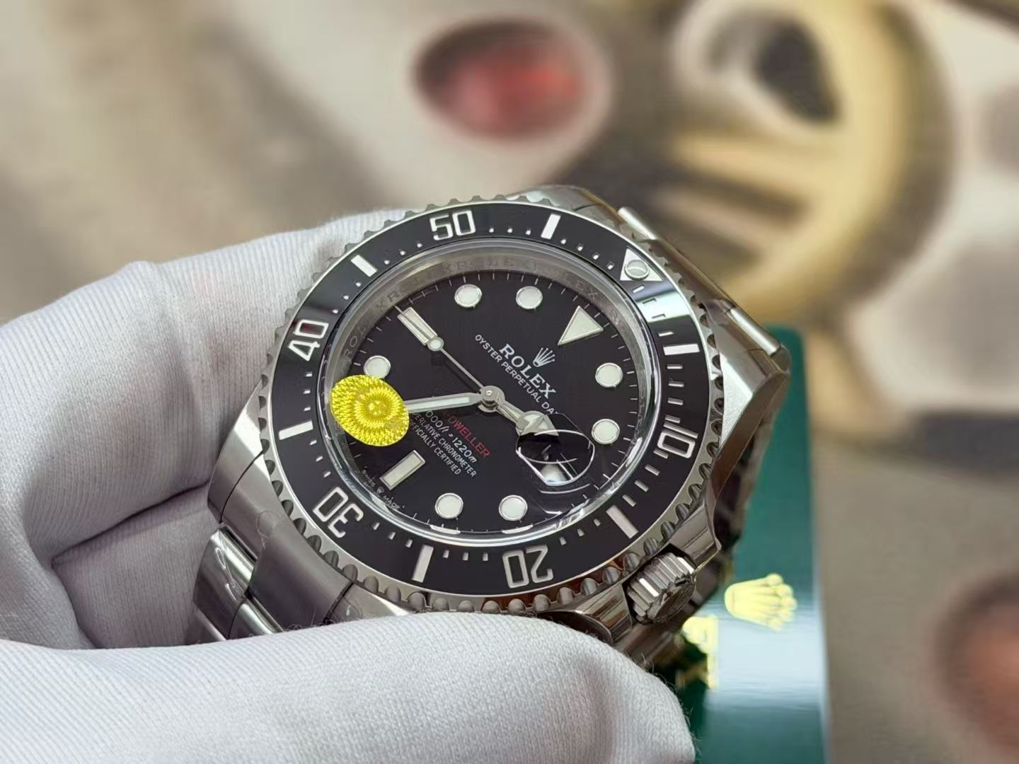 (image for) VSF Rolex Sea-Dweller 126600 Single Red 43mm Black Dial Free-Sprung 3235 Movement