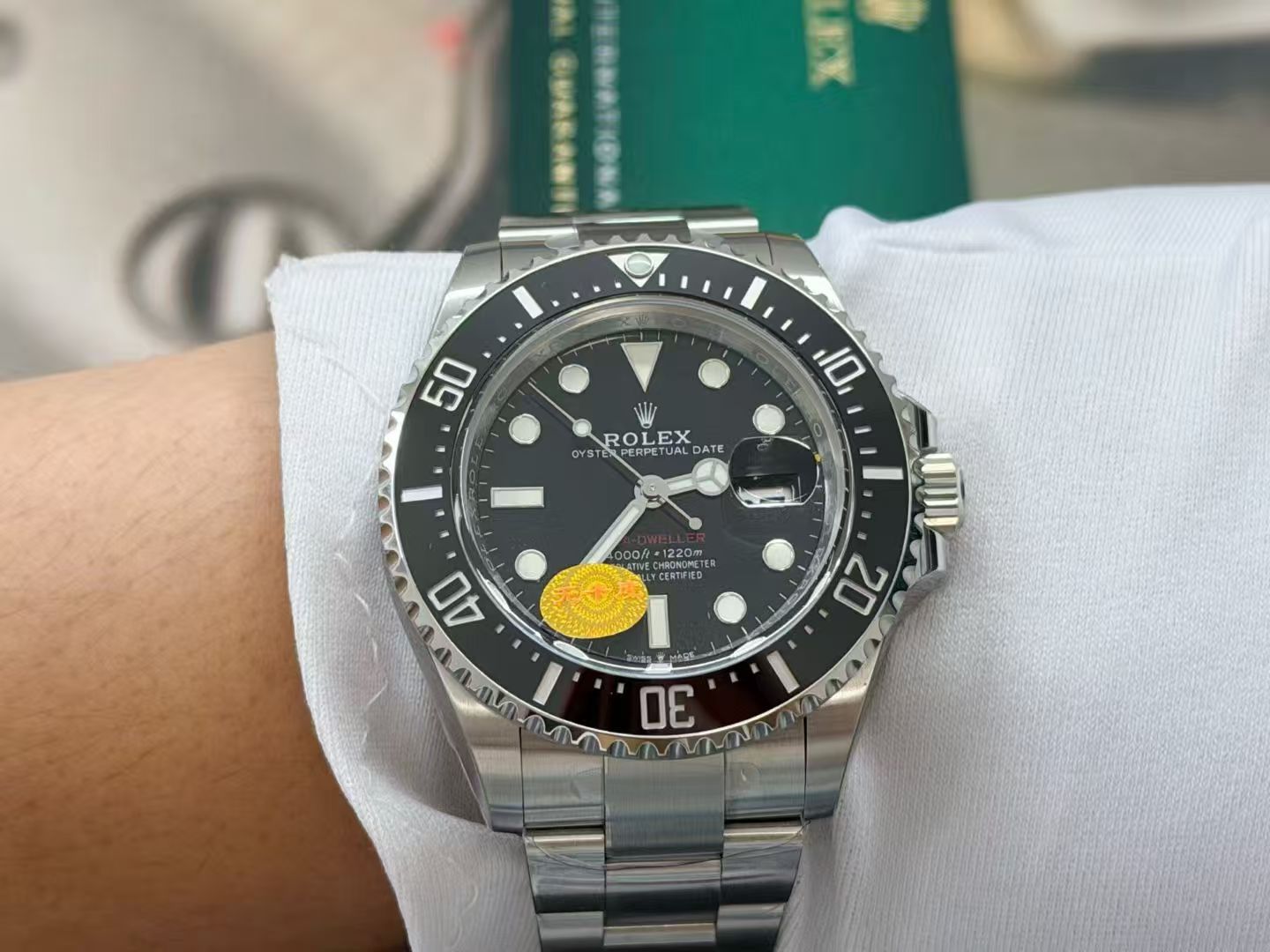 (image for) VSF Rolex Sea-Dweller 126600 Single Red 43mm Black Dial Free-Sprung 3235 Movement