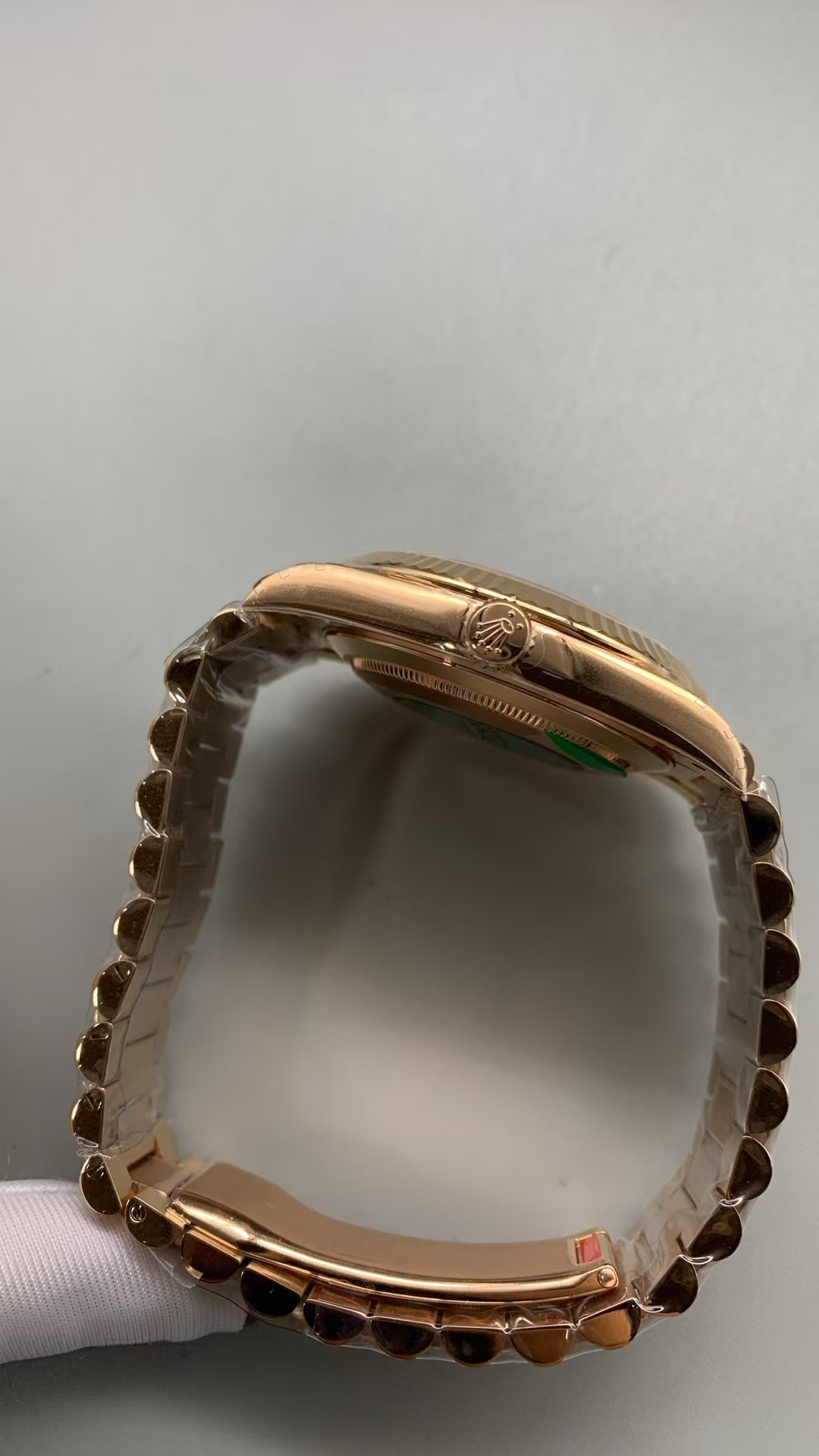 (image for) RCF Rolex Day-Date Rose Gold Ombre Black Dial Super Clone 3255 Movement