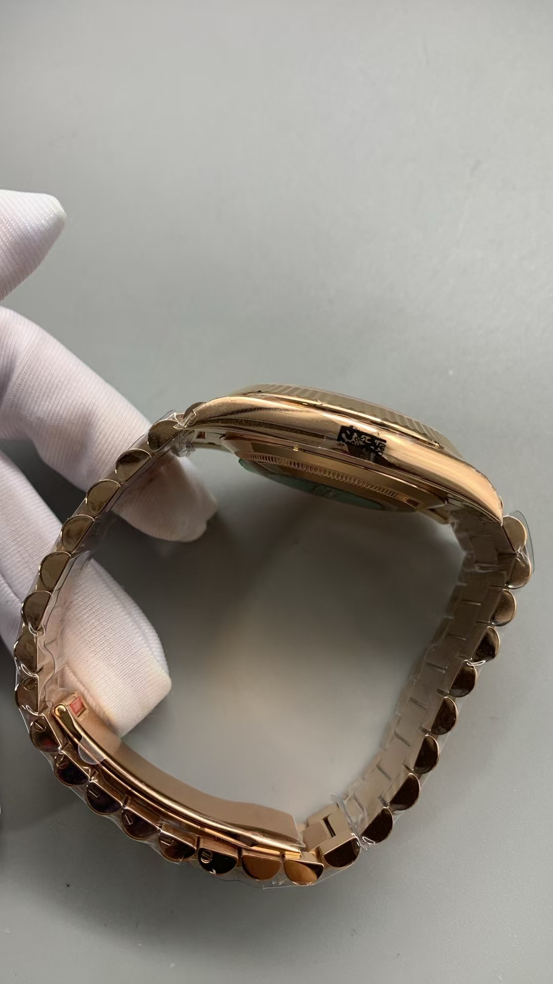 (image for) RCF Rolex Day-Date Rose Gold Ombre Black Dial Super Clone 3255 Movement
