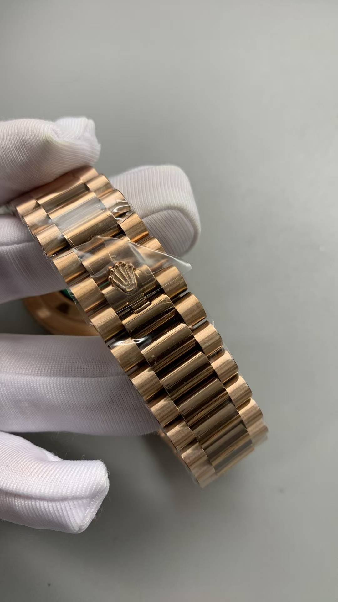 (image for) RCF Rolex Day-Date Rose Gold Ombre Black Dial Super Clone 3255 Movement