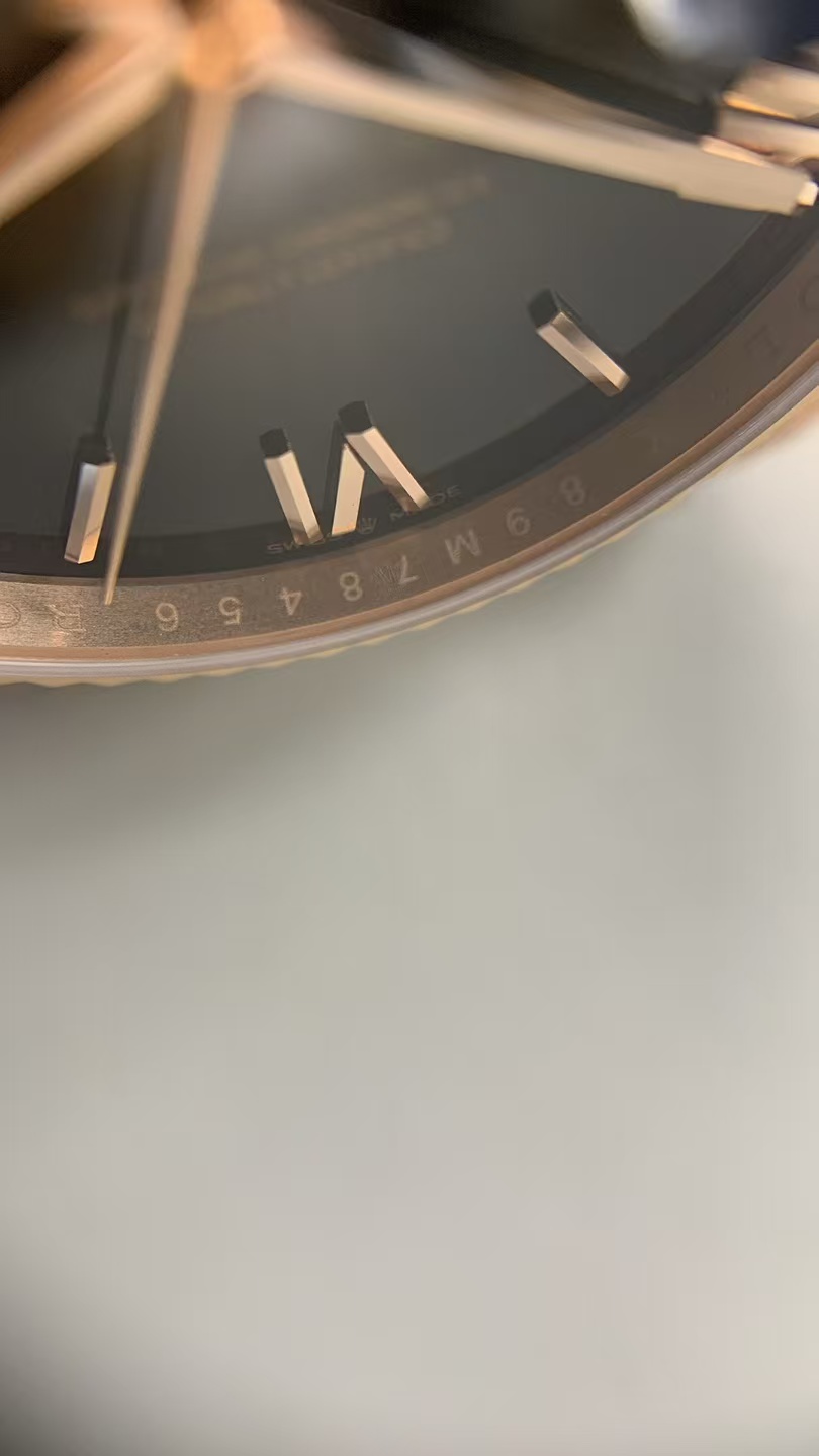 (image for) RCF Rolex Day-Date Rose Gold Ombre Black Dial Super Clone 3255 Movement