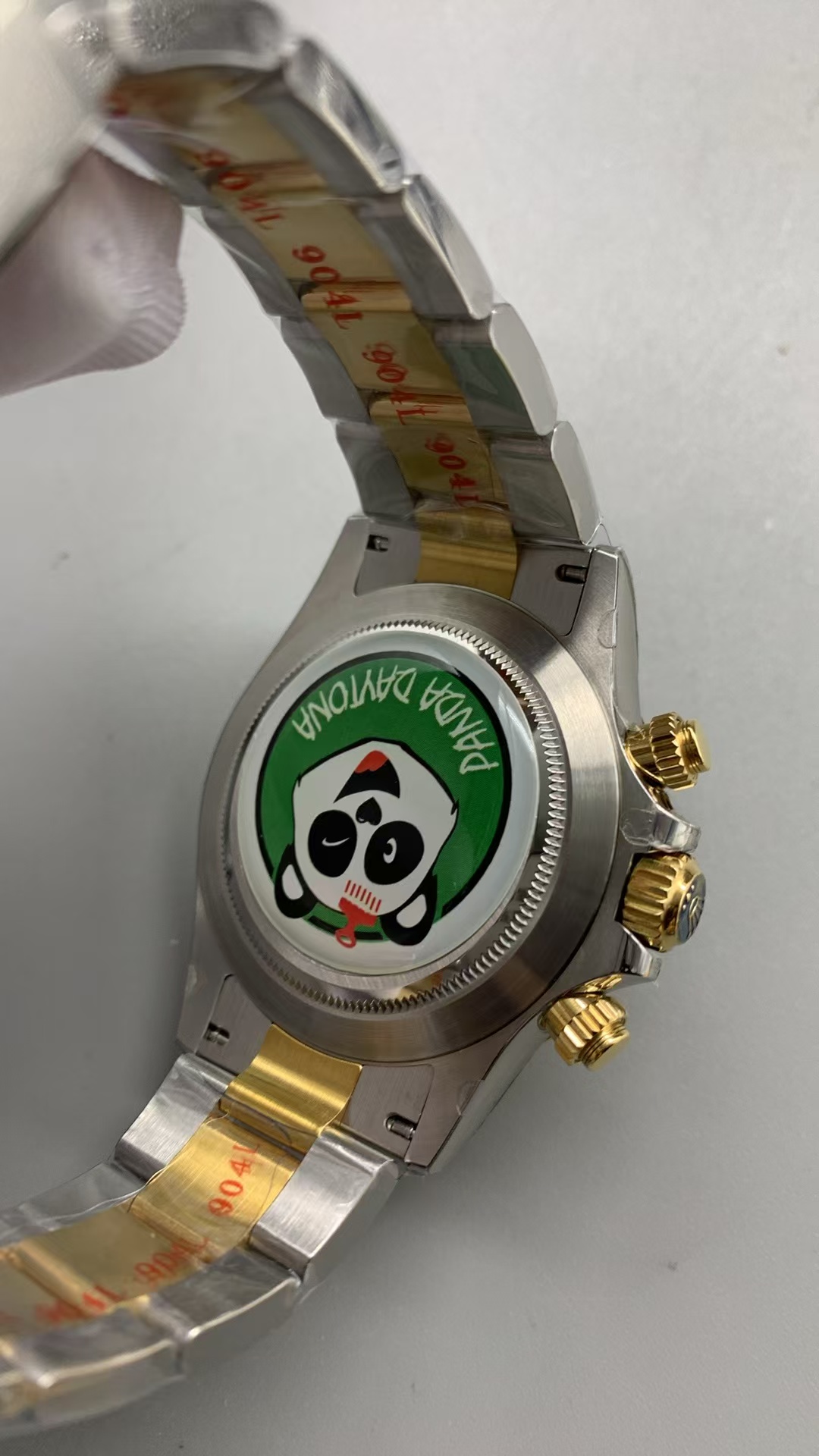 (image for) BTF Rolex Daytona Two Tone Yellow Gold Black Dial with Super Clone 4130 Movement