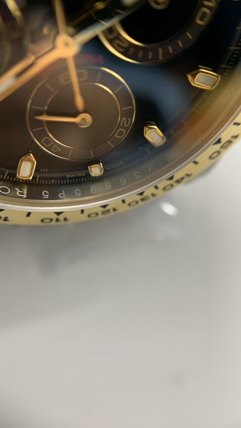 (image for) BTF Rolex Daytona Two Tone Yellow Gold Black Dial with Super Clone 4130 Movement