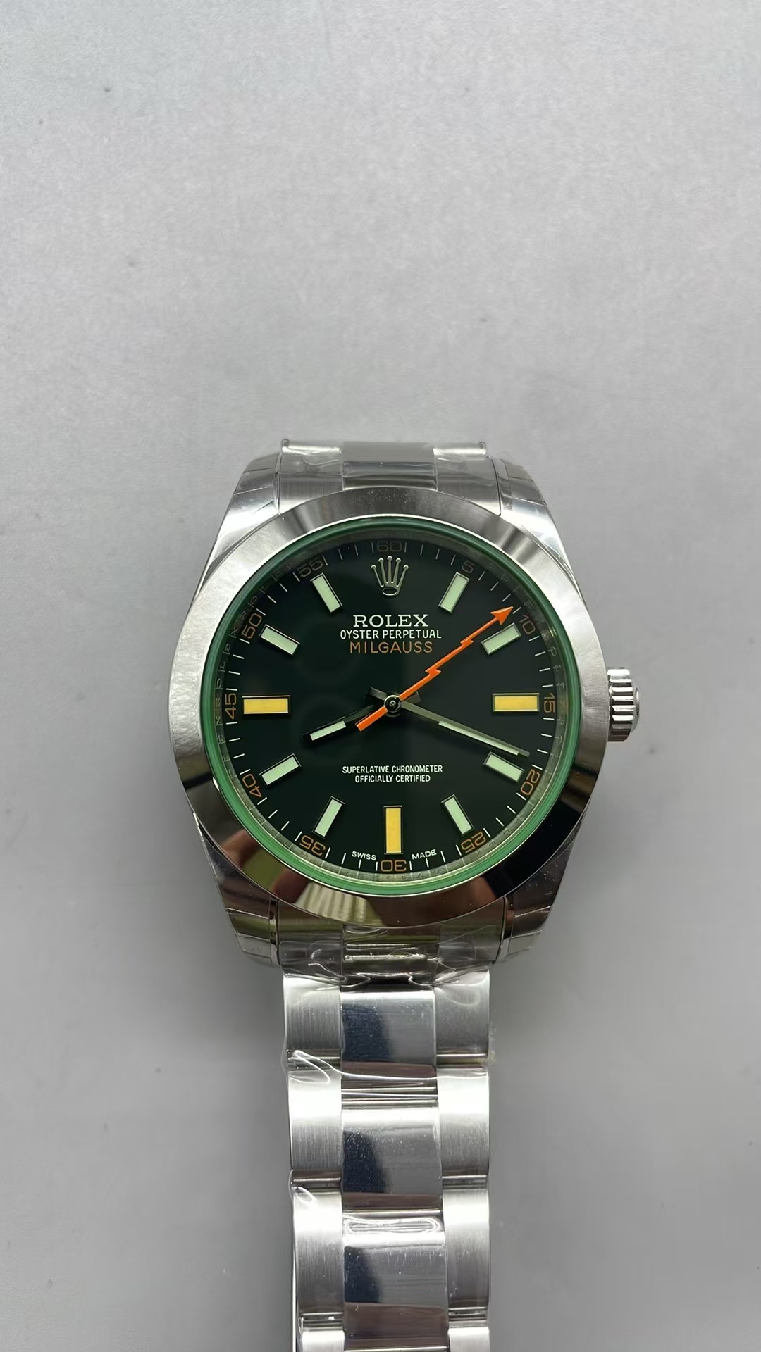 (image for) VSF Rolex Milgauss 116400 904L Stainless Steel Case Black Dial Clone 3131 Movement