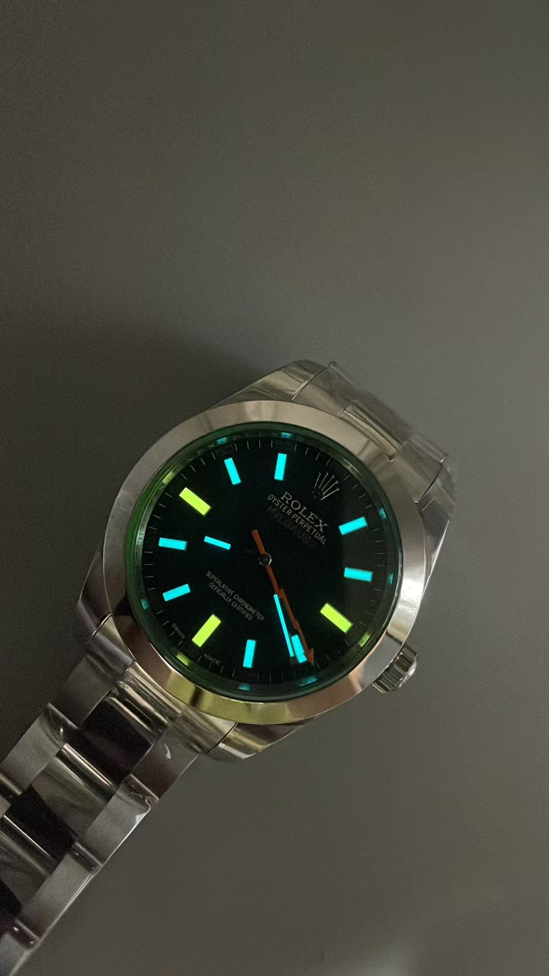 (image for) VSF Rolex Milgauss 116400 904L Stainless Steel Case Black Dial Clone 3131 Movement