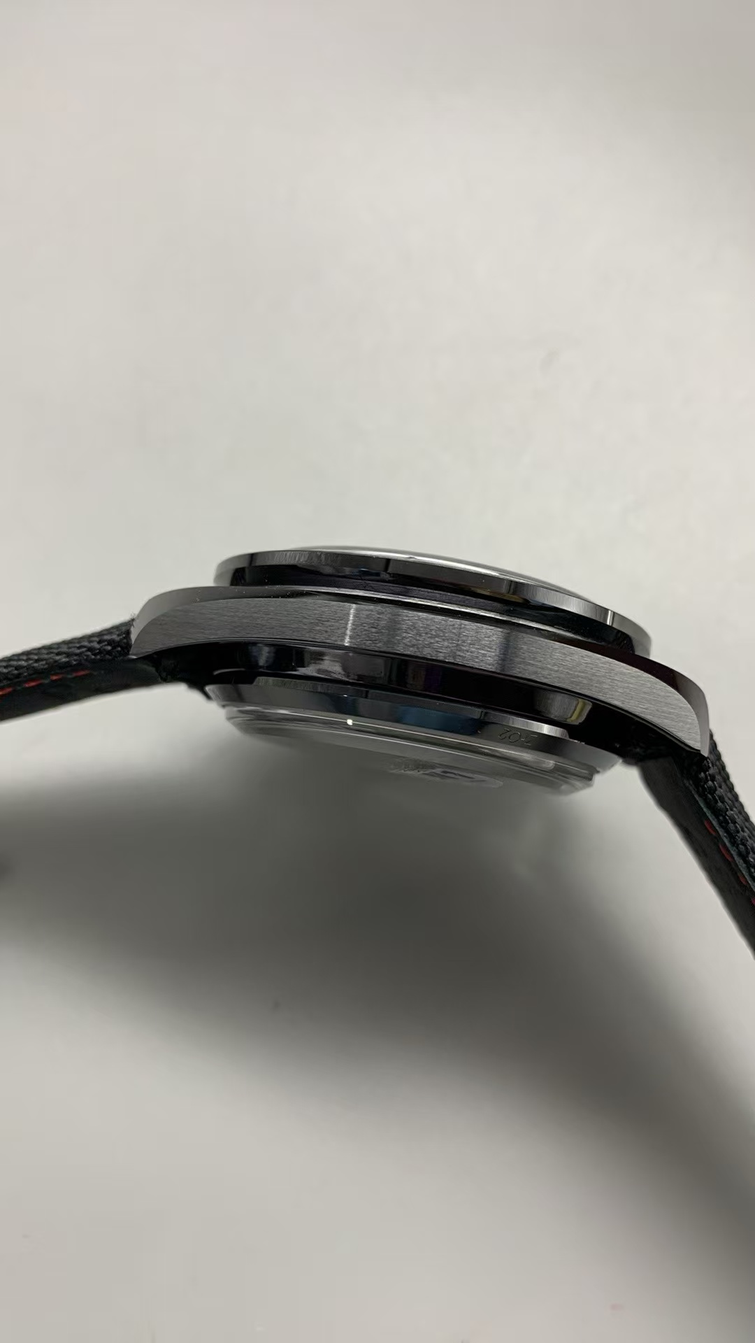 (image for) N1F Omega Speedmaster Moon Watch Dark Side of the Moon Ceramic Case Clone 9300 Movement Nylon Band