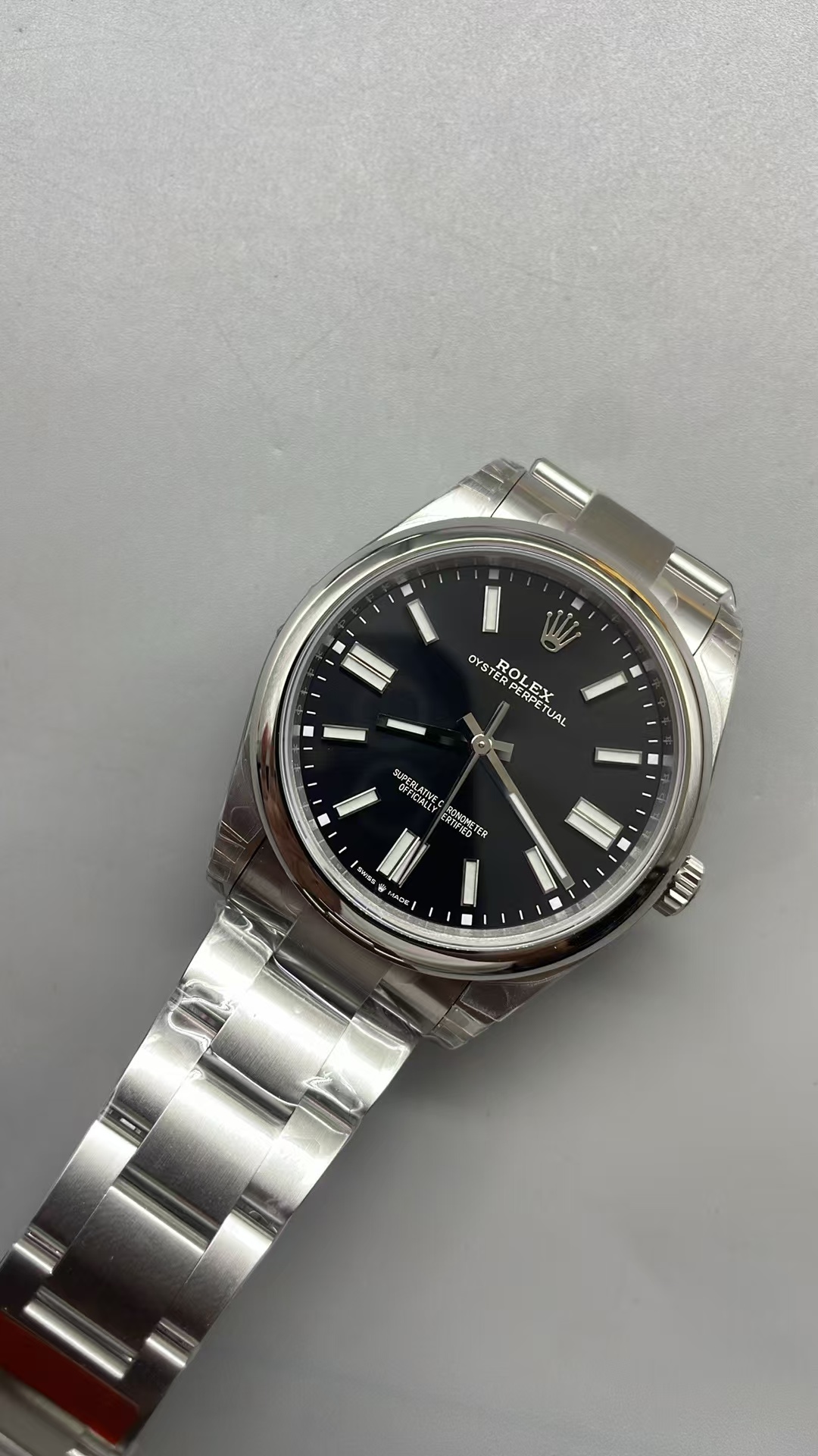 (image for) VSF Rolex Oyster Perpetual 41mm 124300 Black Dial with Super Clone 3230 Movement
