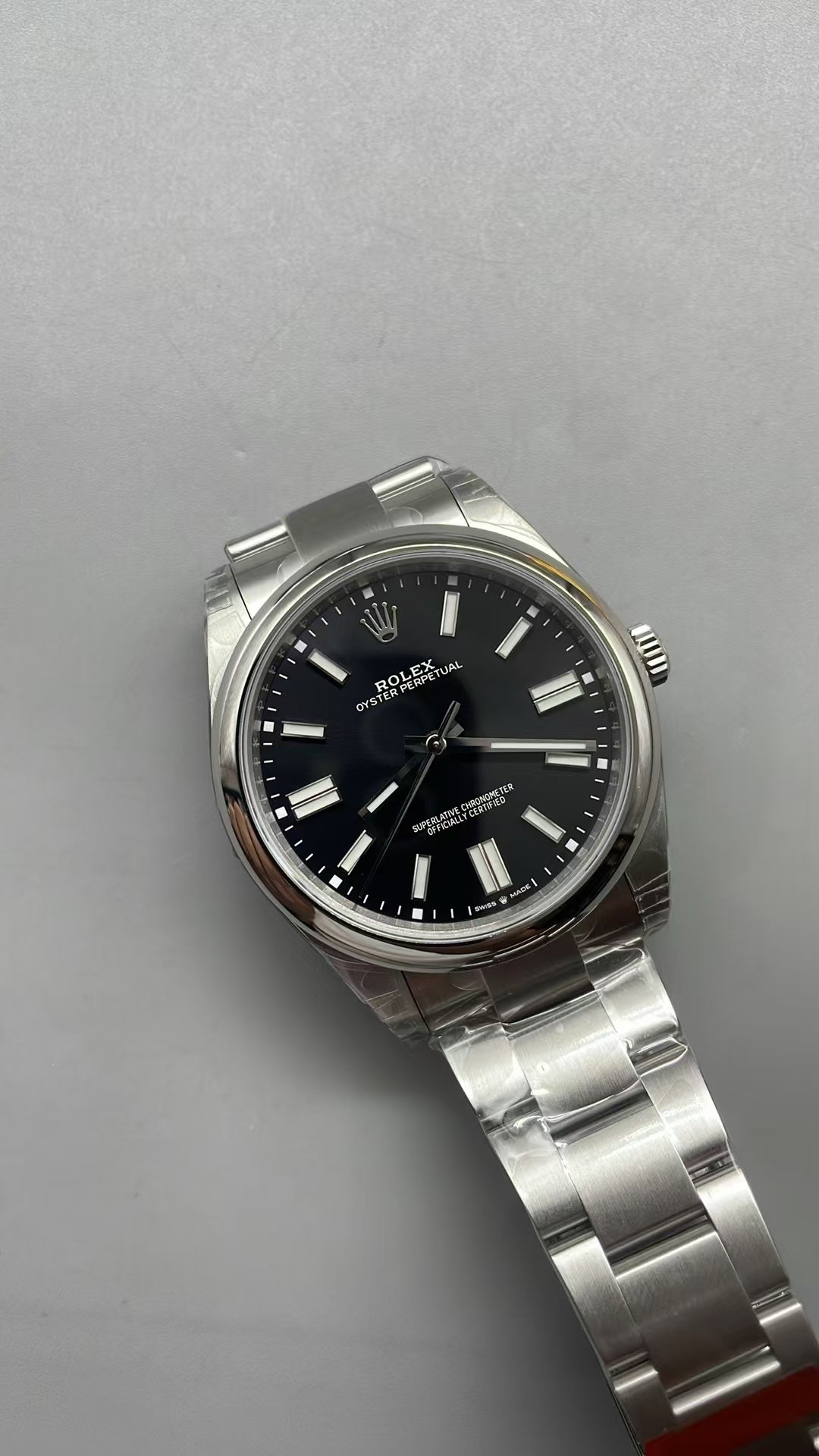 (image for) VSF Rolex Oyster Perpetual 41mm 124300 Black Dial with Super Clone 3230 Movement