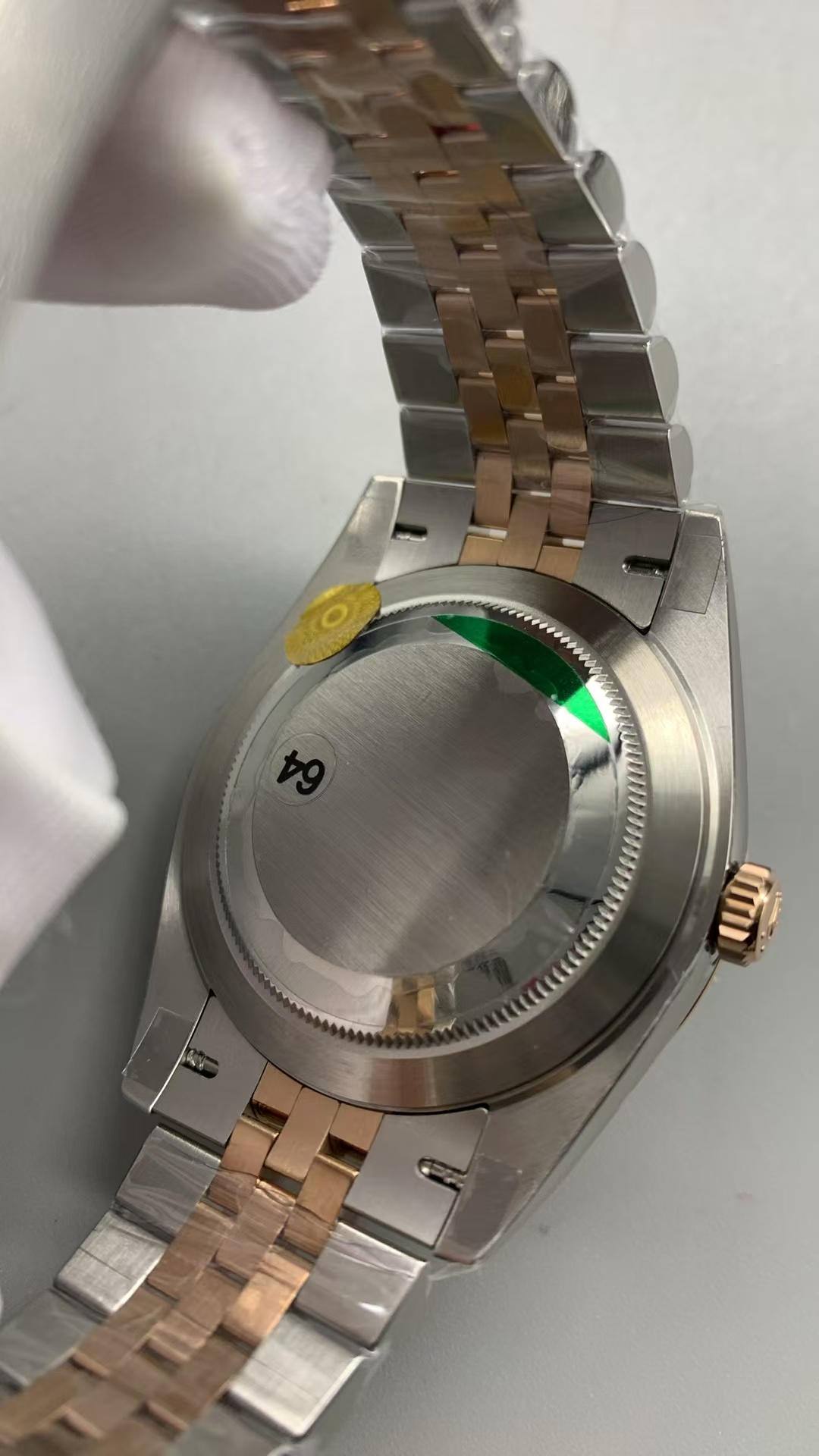 (image for) VSF Rolex Datejust II Two Tone Rose Gold Wimbledon Dial Super Clone Free-Sprung 3235 Movement