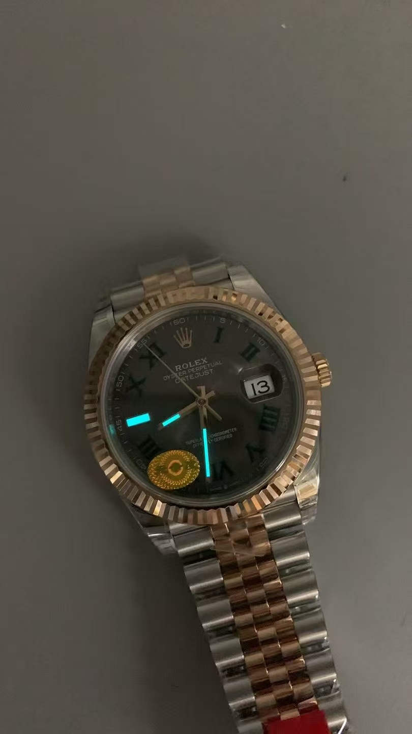 (image for) VSF Rolex Datejust II Two Tone Rose Gold Wimbledon Dial Super Clone Free-Sprung 3235 Movement