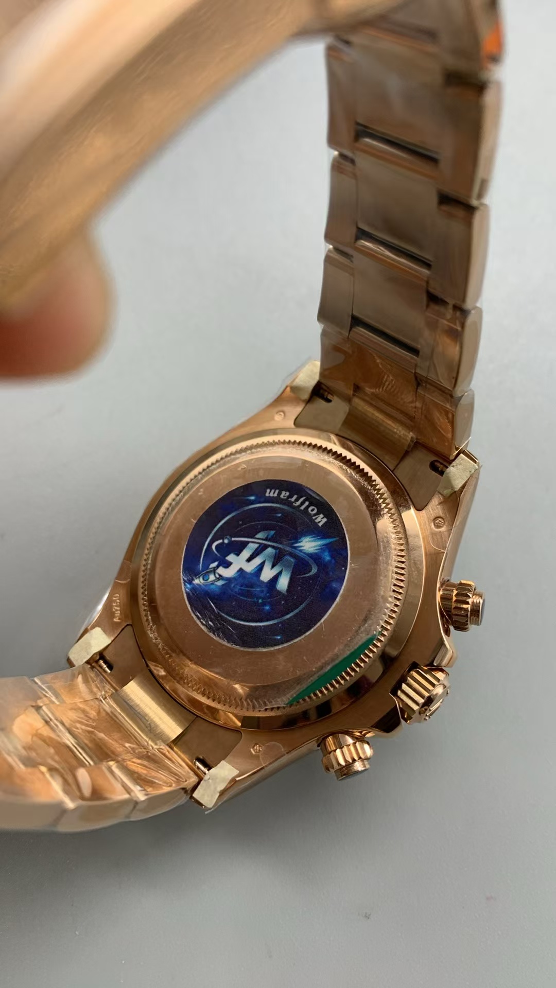 (image for) WF Rolex Daytona Gain Weight Rose Gold Case Black Diamond Dial with Super Clone 4131 Movement