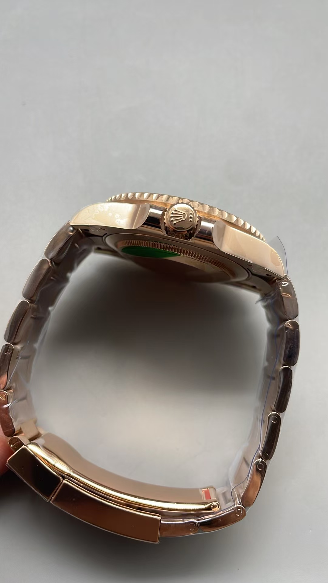 (image for) Gold Factory Rolex GMT-Master II 126715 Gain Weight Rose Gold Case Black Dial with Super Clone 3285 Movement