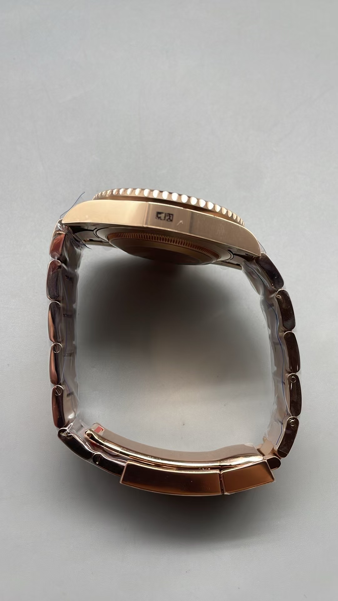 (image for) Gold Factory Rolex GMT-Master II 126715 Gain Weight Rose Gold Case Black Dial with Super Clone 3285 Movement