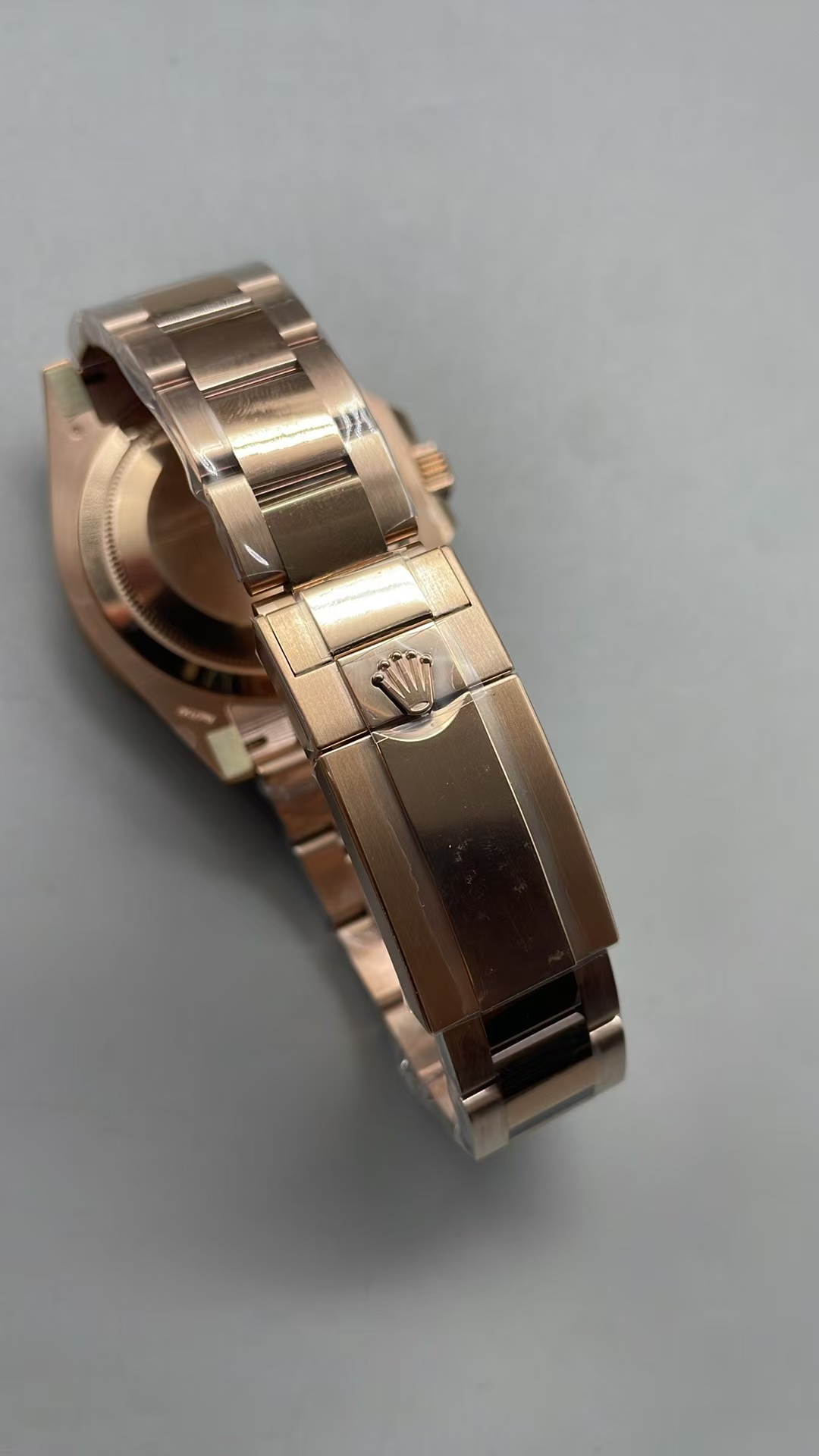 (image for) Gold Factory Rolex GMT-Master II 126715 Gain Weight Rose Gold Case Black Dial with Super Clone 3285 Movement