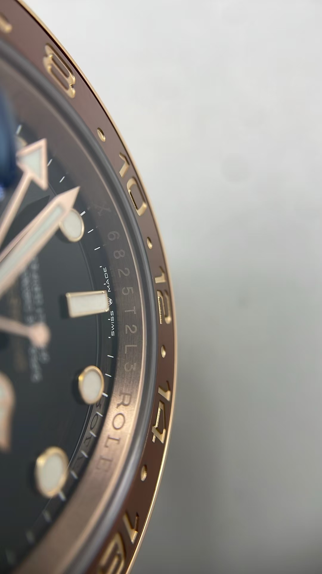 (image for) Gold Factory Rolex GMT-Master II 126715 Gain Weight Rose Gold Case Black Dial with Super Clone 3285 Movement