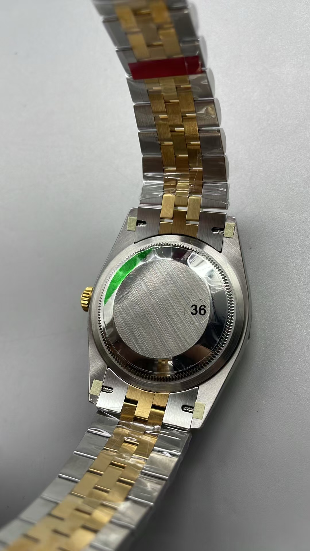 (image for) VSF Rolex Datejust 36mm Wimbledon Two Tone Yellow Gold Case Grey Dial with Super Clone 3235 Movement