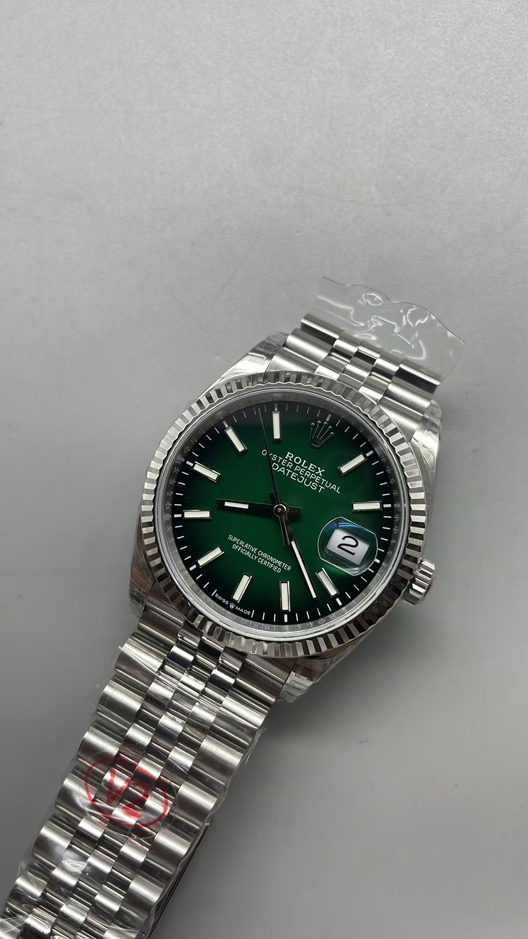 (image for) VSF Rolex Datejust 126234 Ombre Green 36mm Jubilee Bracelet with Super Clone 3235 Movement