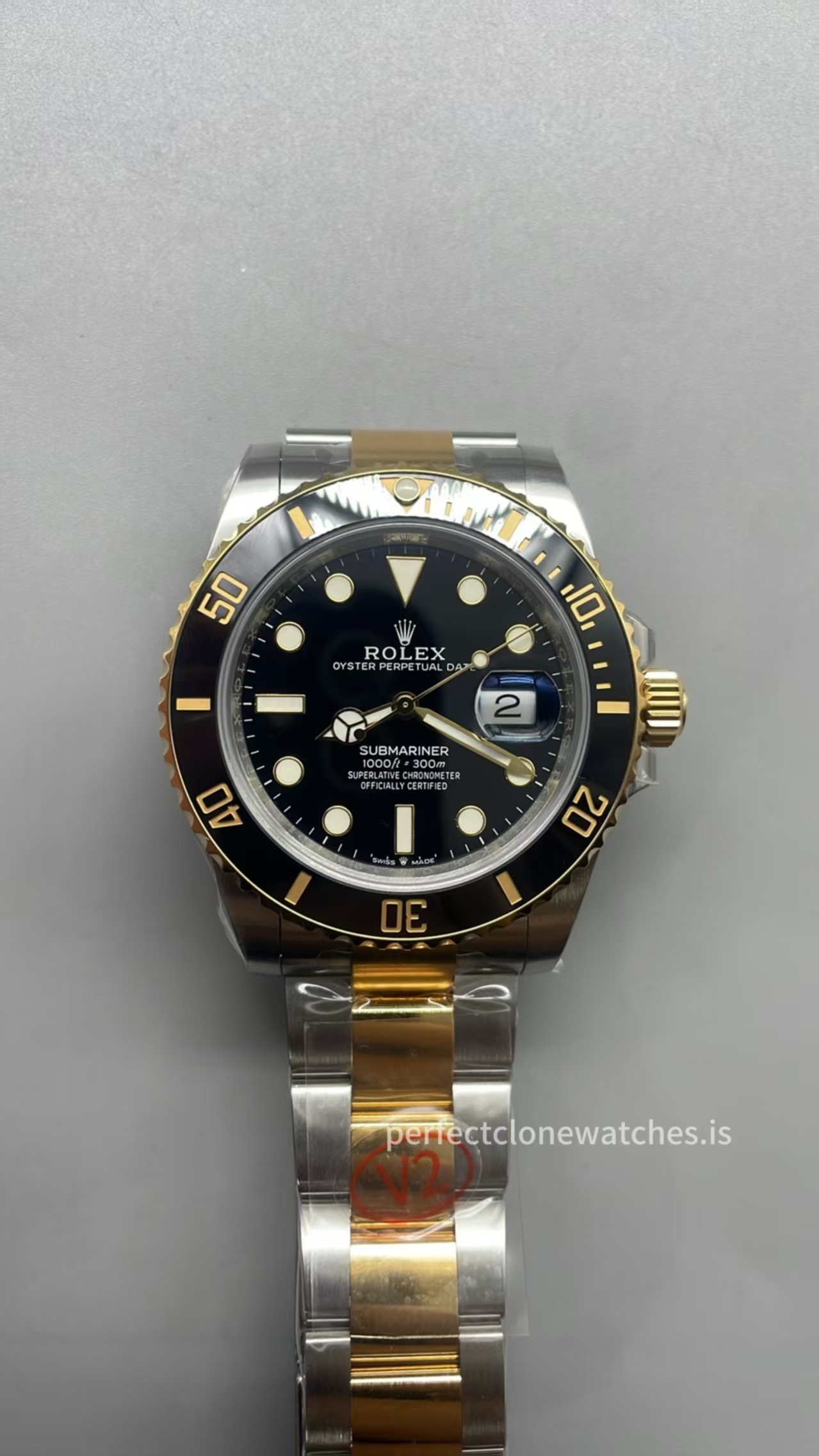 (image for) VSF Rolex Submariner 126613LN Gain Weight Two Tone Black Dial with Super Clone 3235 Movement
