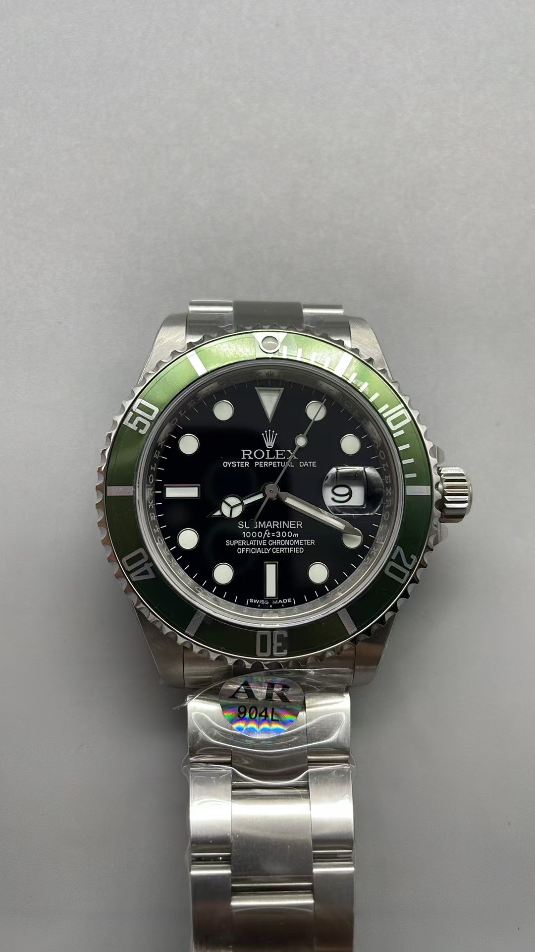 (image for) TMF Rolex Submariner 16610LV 904L Steel Case Black Dial with Clone 3135 Movement