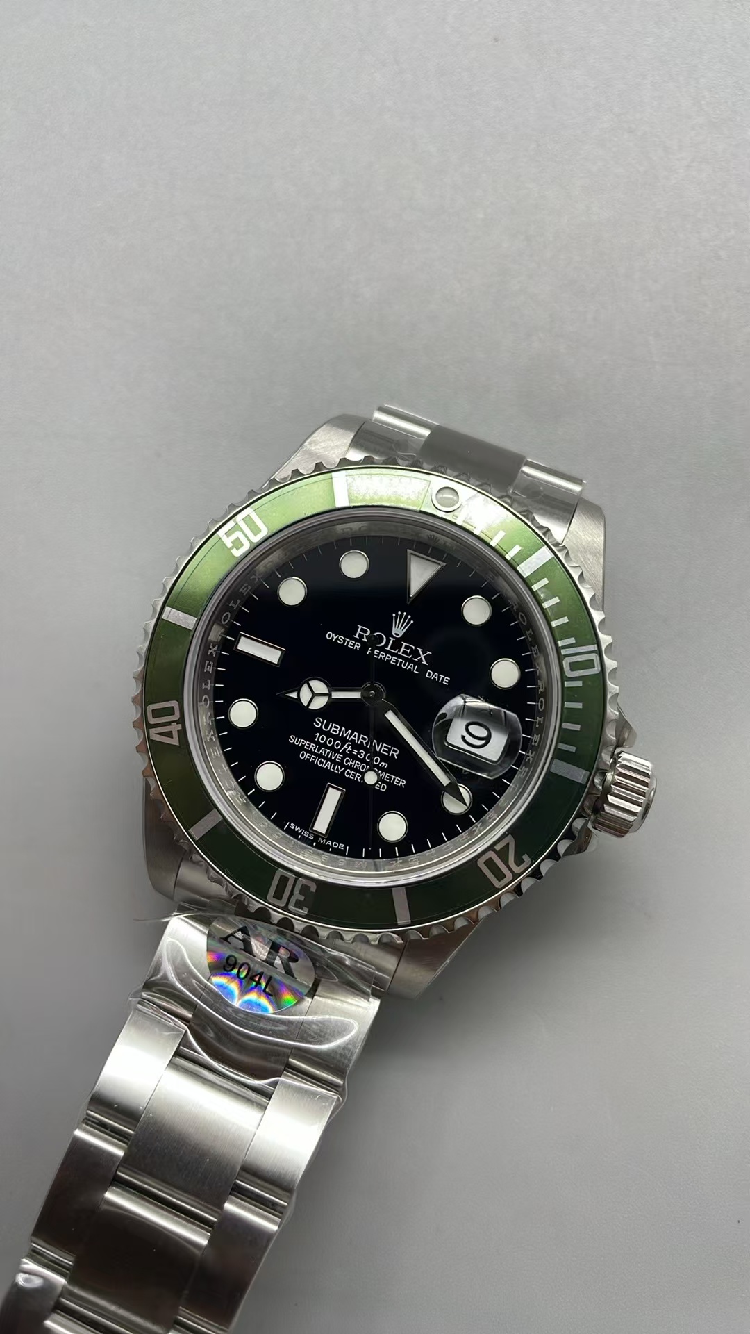 (image for) TMF Rolex Submariner 16610LV 904L Steel Case Black Dial with Clone 3135 Movement