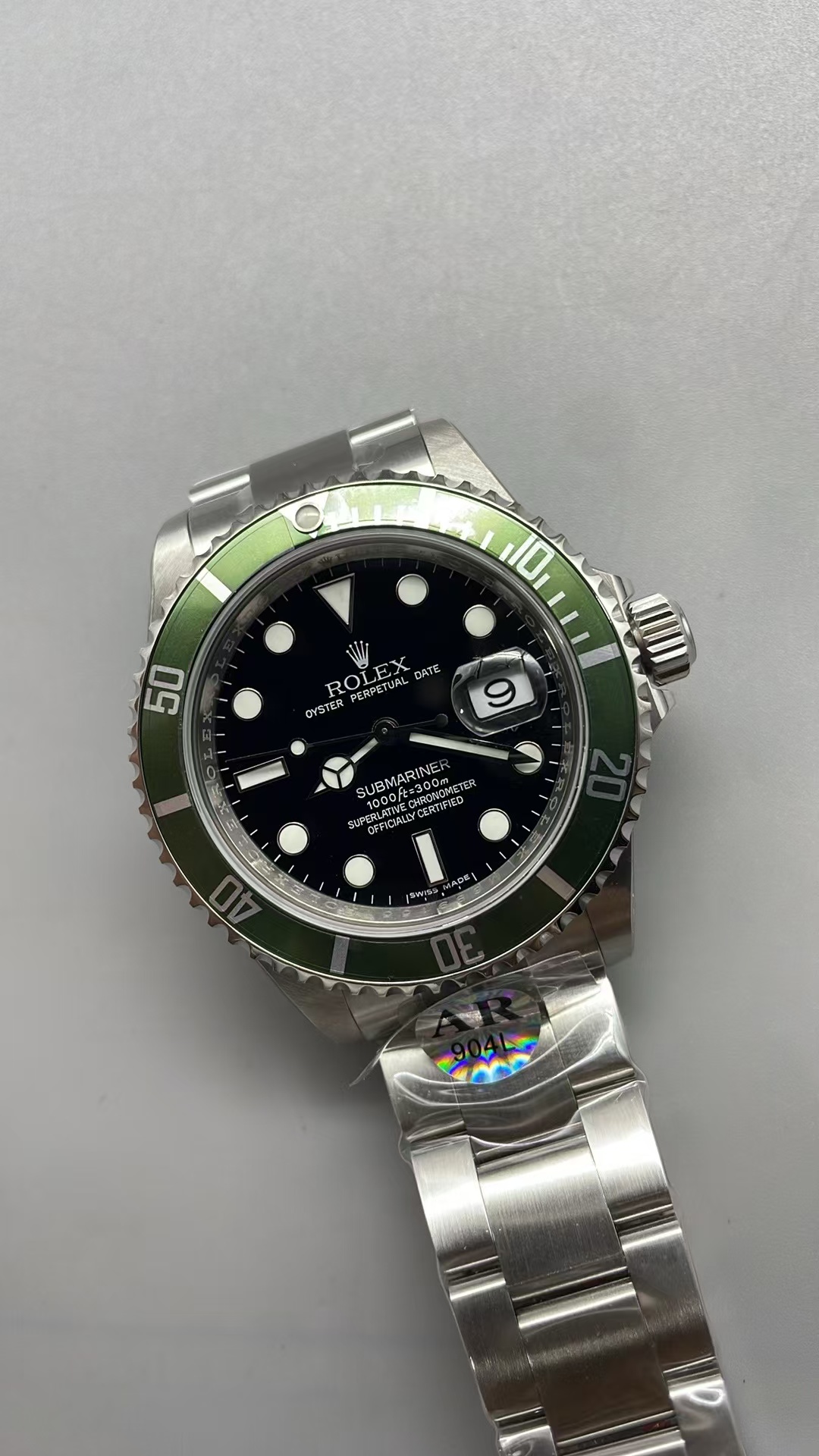 (image for) TMF Rolex Submariner 16610LV 904L Steel Case Black Dial with Clone 3135 Movement