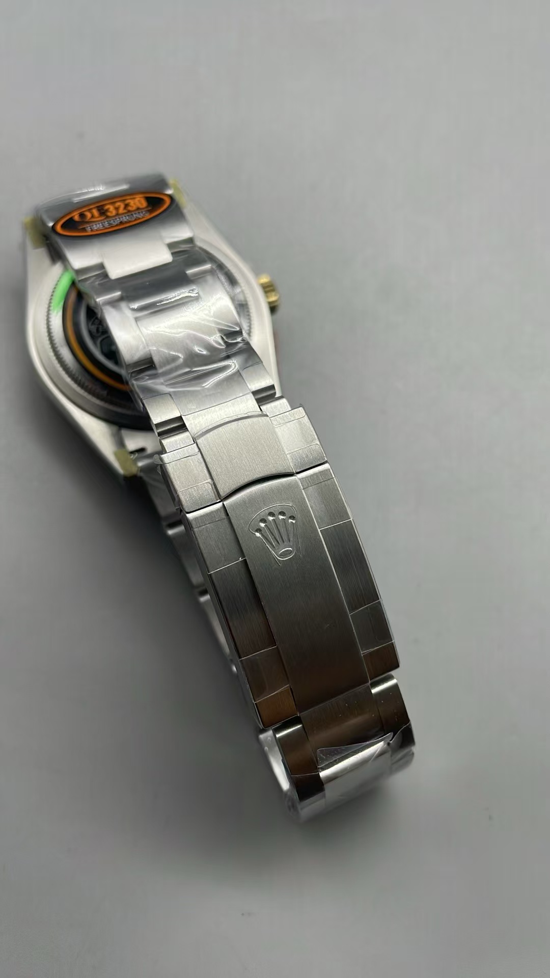 (image for) QF Rolex Oyster Perpetual 36mm 126003 100th Anniversary Grey Dial Clone 3230 Movement with Free-Sprung Balance