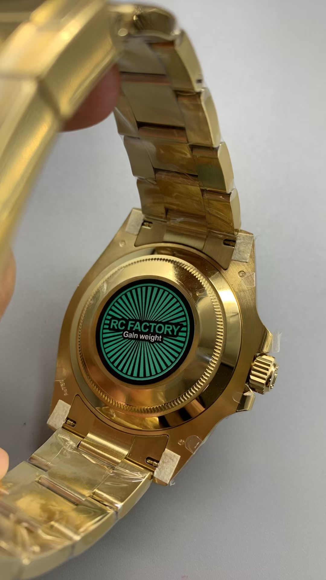 (image for) RCF Rolex Submariner 41mm Gain Weight Full Yellow Gold Case Ceramic Bezel with Super Clone 3235 Movement