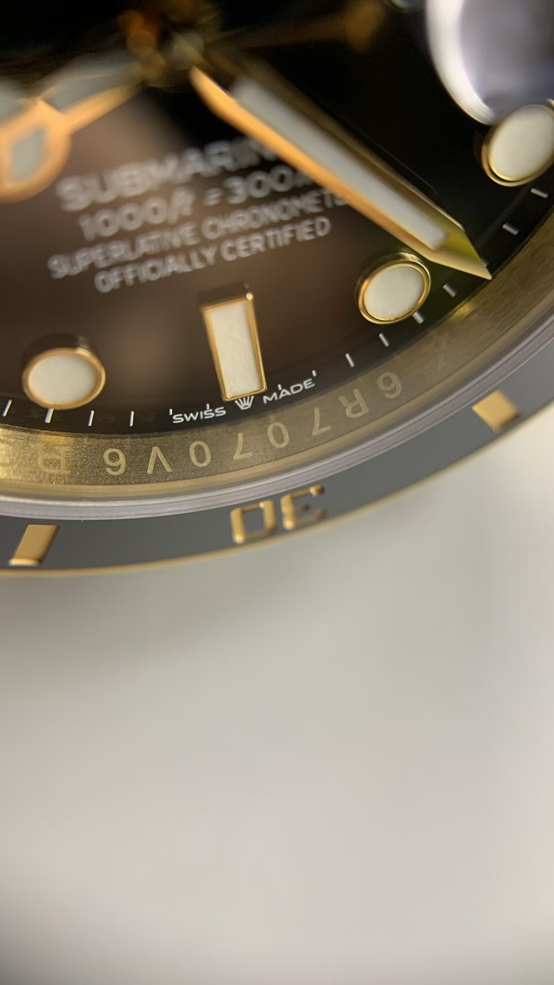 (image for) RCF Rolex Submariner 41mm Gain Weight Full Yellow Gold Case Ceramic Bezel with Super Clone 3235 Movement