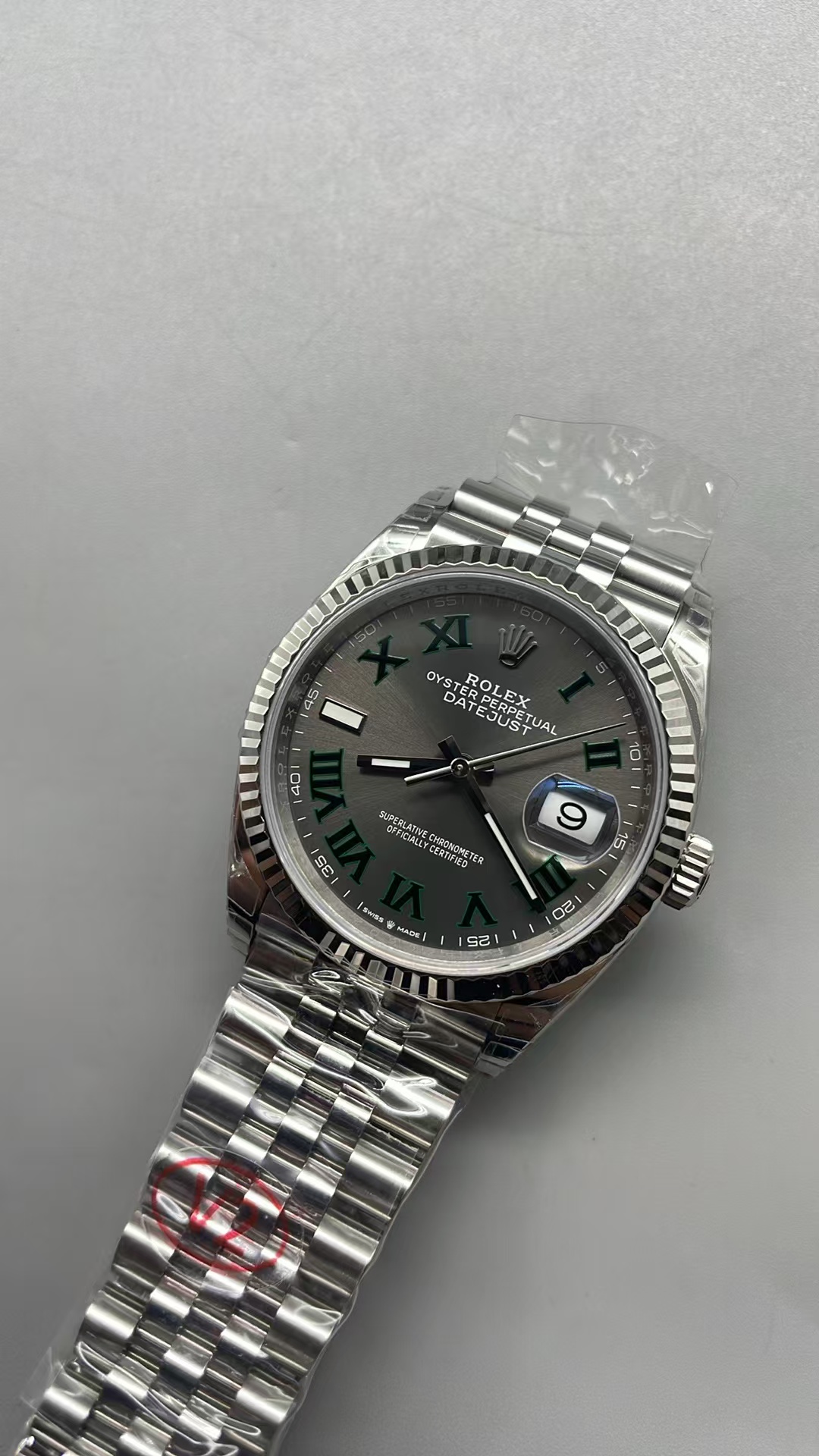 (image for) VSF Rolex Datejust Wimbledon 36mm 126234 Grey Dial Super Clone 3235 Movement