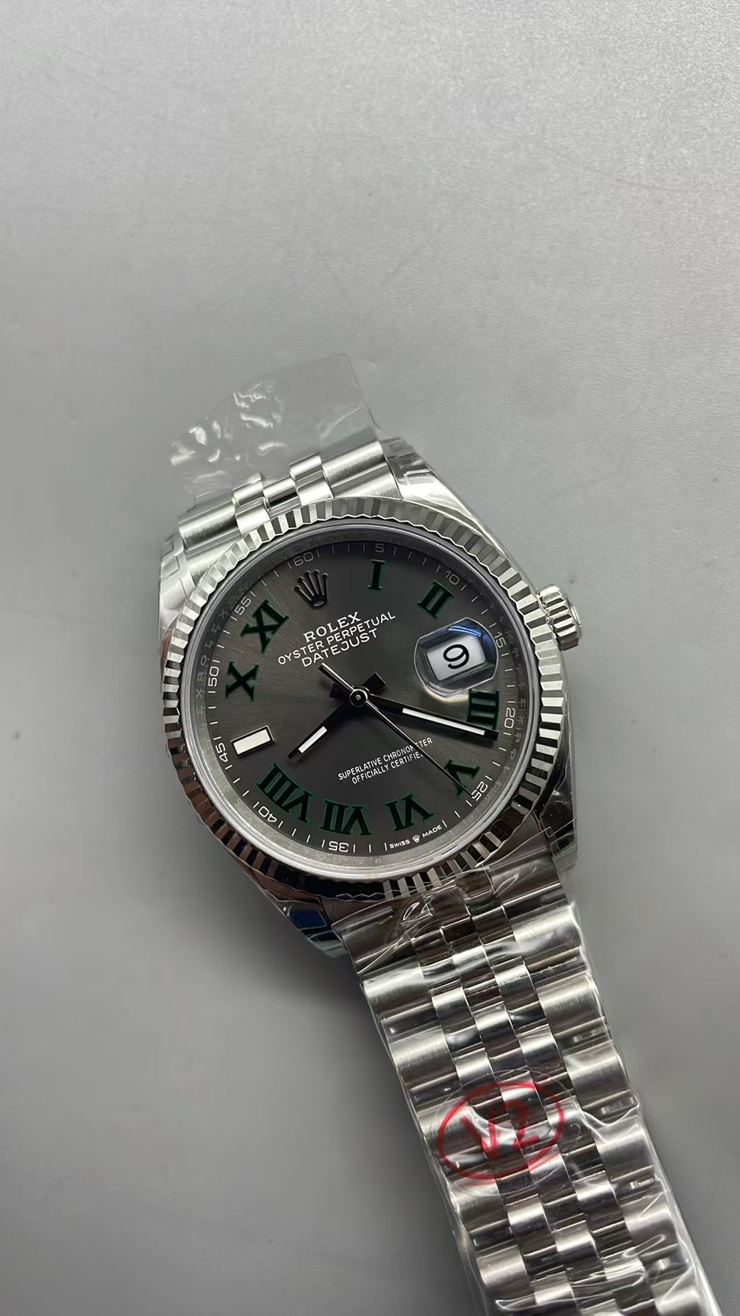 (image for) VSF Rolex Datejust Wimbledon 36mm 126234 Grey Dial Super Clone 3235 Movement