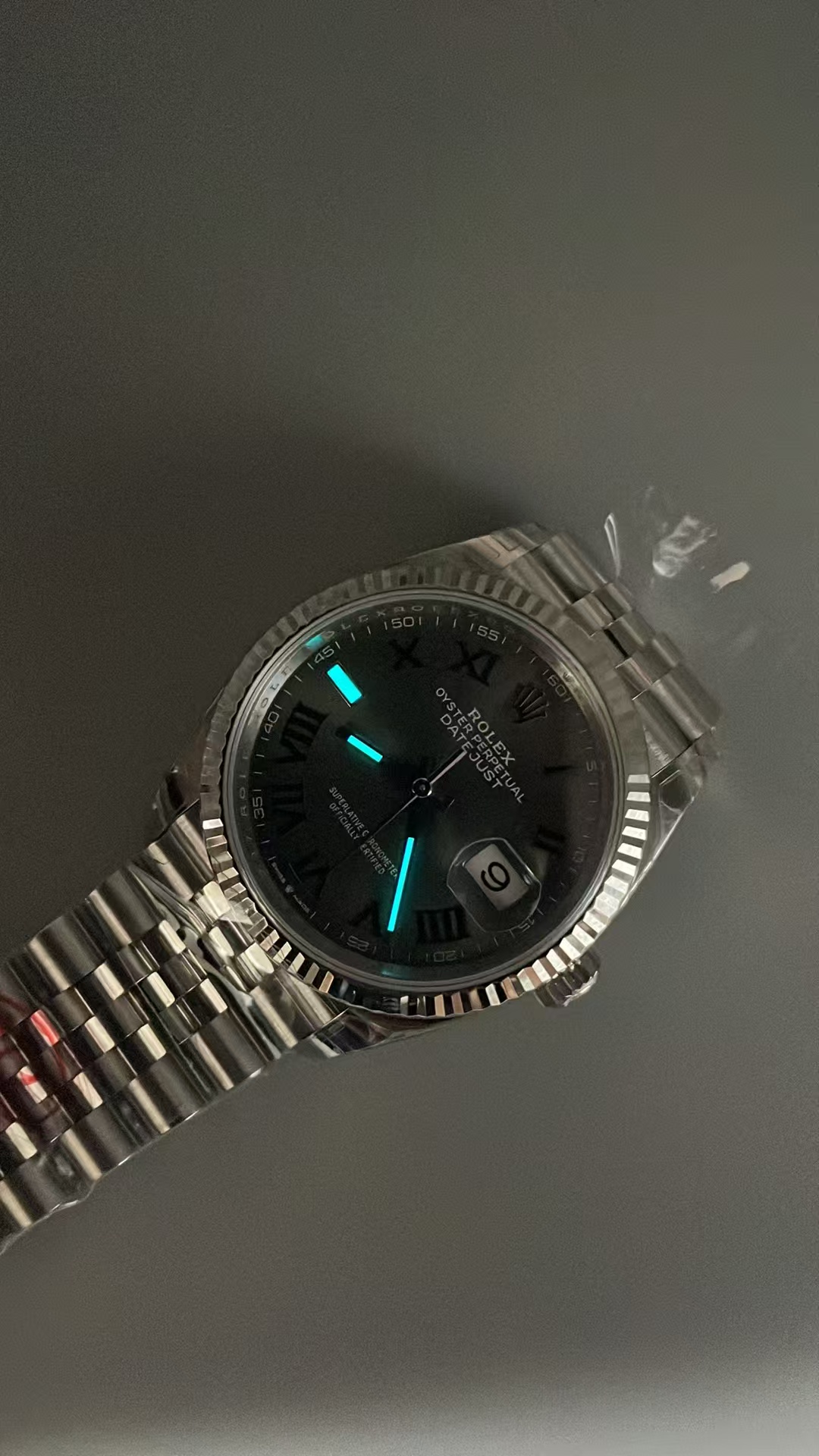 (image for) VSF Rolex Datejust Wimbledon 36mm 126234 Grey Dial Super Clone 3235 Movement