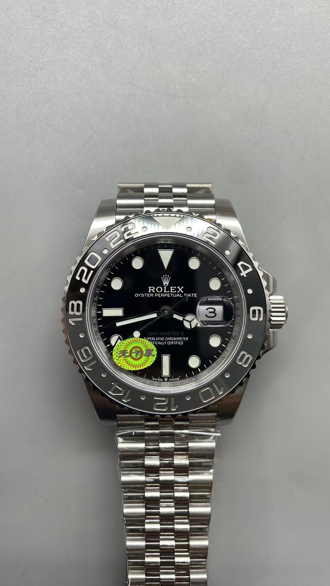 (image for) VSF Rolex GMT-Master II 126710GRNR Bruce Wayne Free-Sprung Clone 3285 Movement