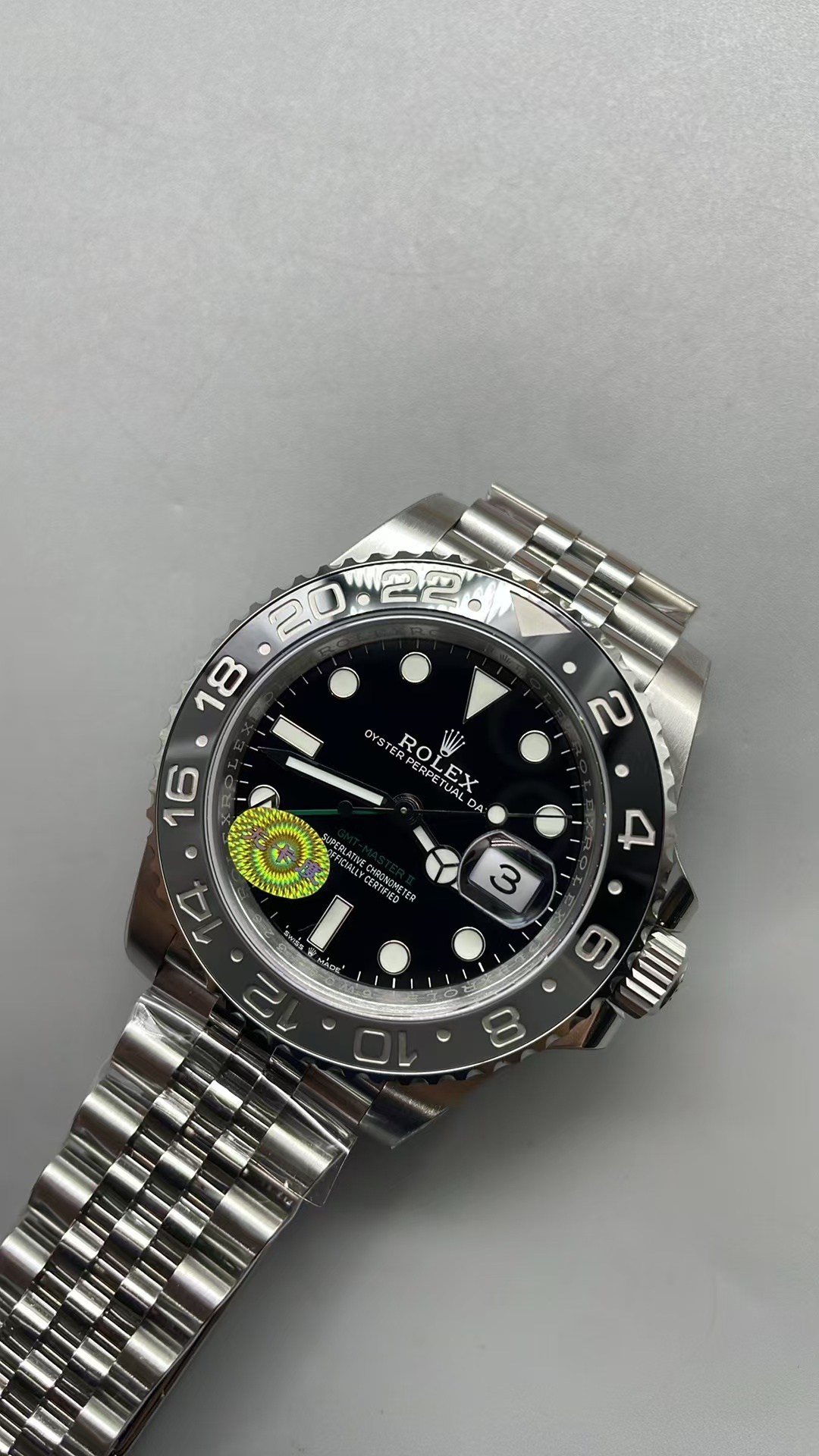 (image for) VSF Rolex GMT-Master II 126710GRNR Bruce Wayne Free-Sprung Clone 3285 Movement