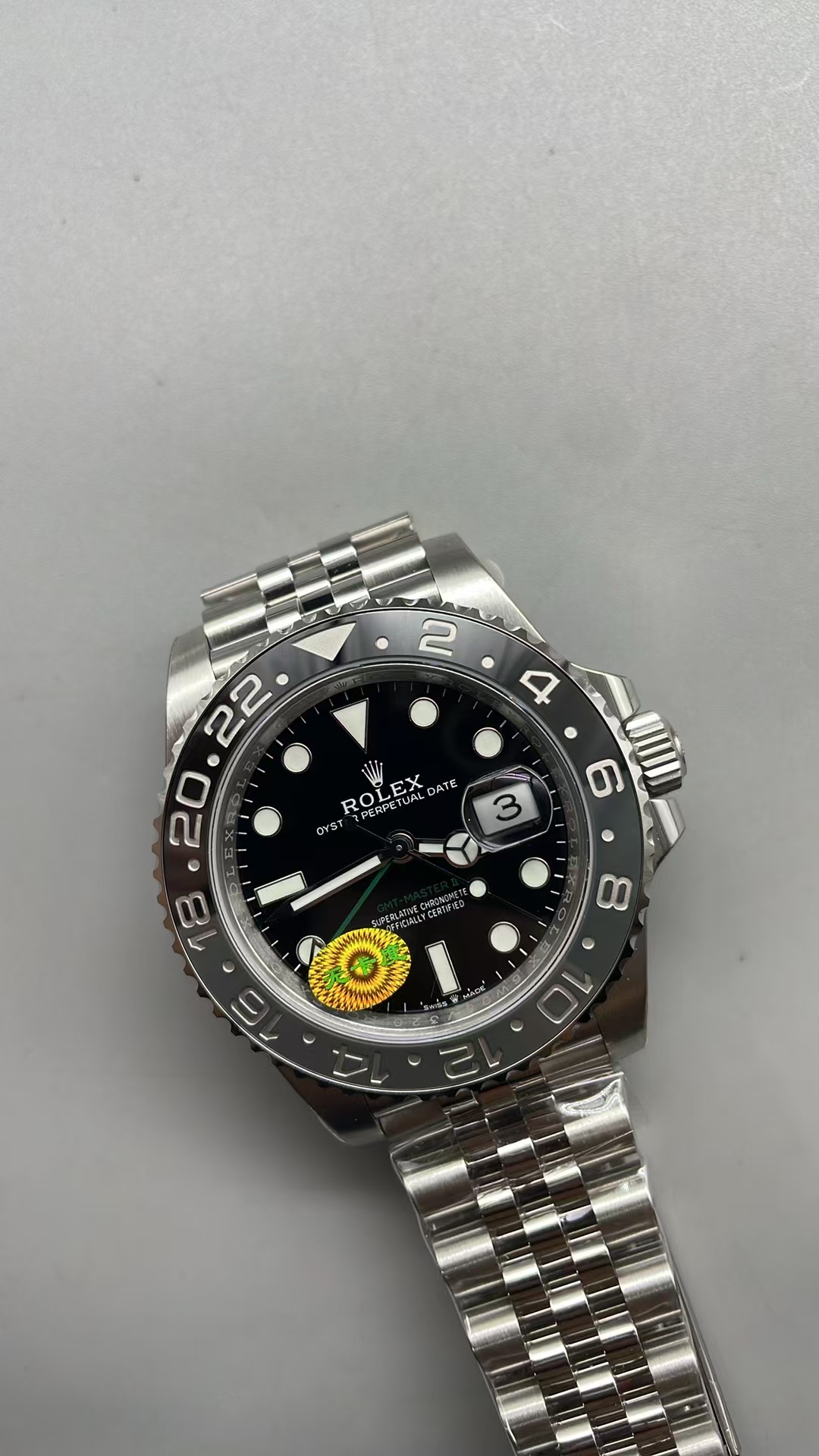 (image for) VSF Rolex GMT-Master II 126710GRNR Bruce Wayne Free-Sprung Clone 3285 Movement