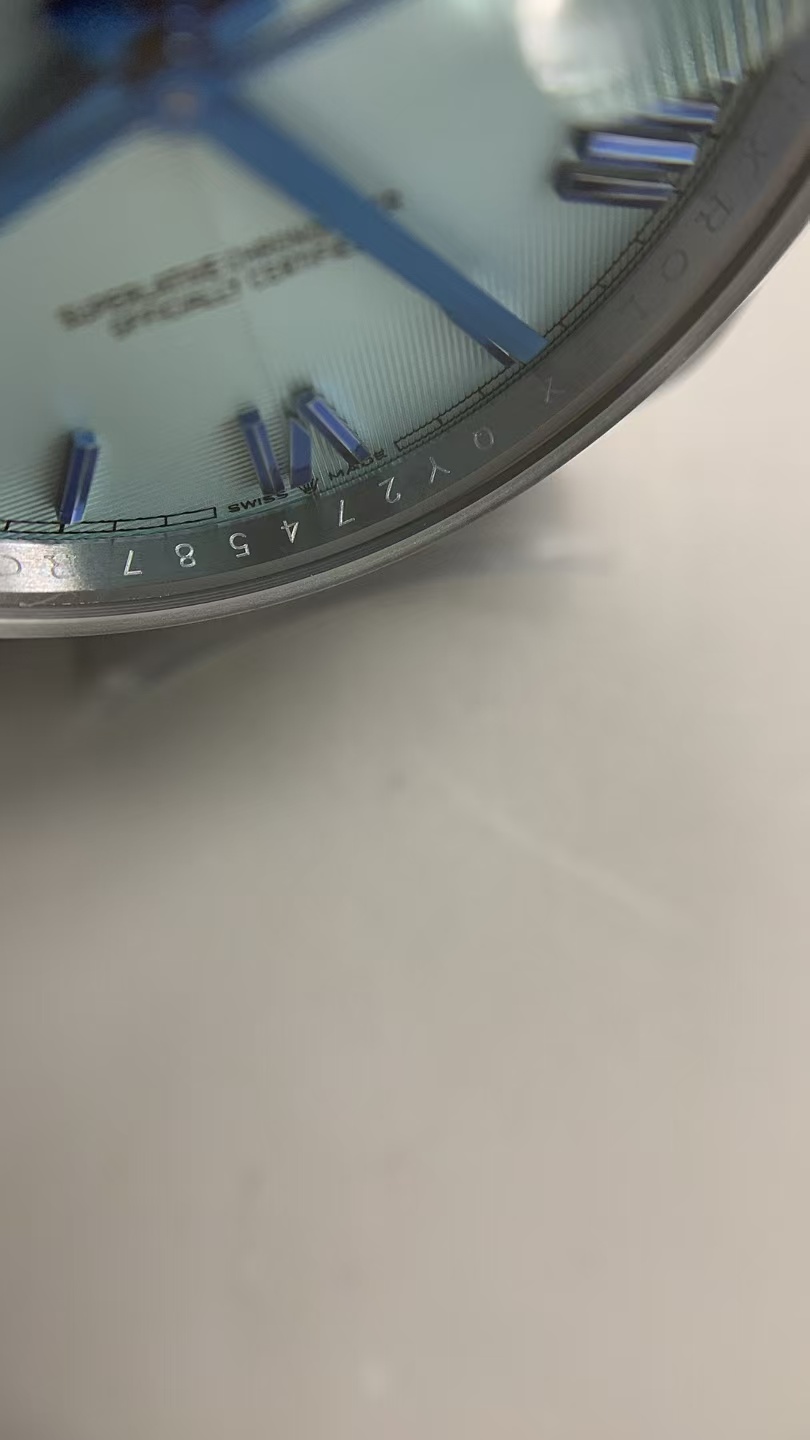 (image for) QF Rolex Day-Date Gain Weight Ice Blue Pattern Dial Clone 3255 Movement