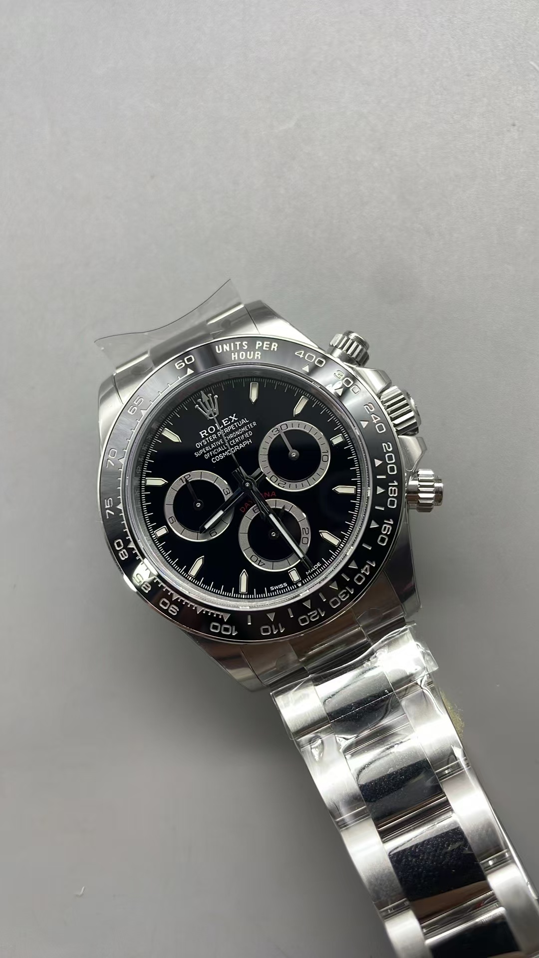 (image for) VSF Rolex Daytona 126500 Black Ceramic Bezel Black Dial Super Clone 4131 Movement