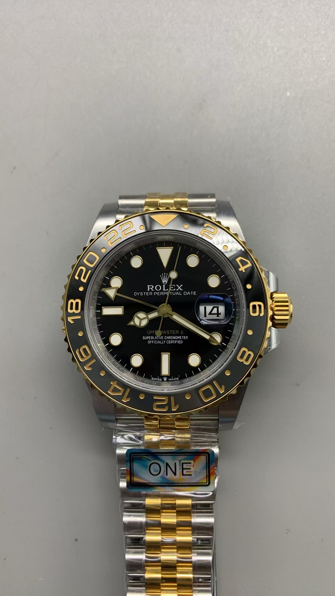 (image for) ARF Rolex GMT-Master II 126713 Zombie Two Tone Black Grey Ceramic Bezel with Super Clone 3285 Movement