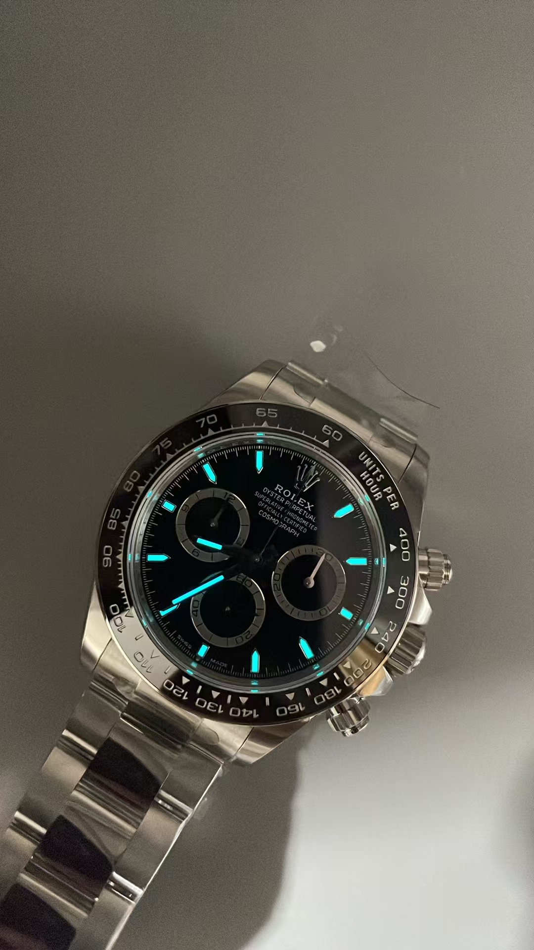 (image for) VSF Rolex Daytona 126500 Black Ceramic Bezel Black Dial Super Clone 4131 Movement