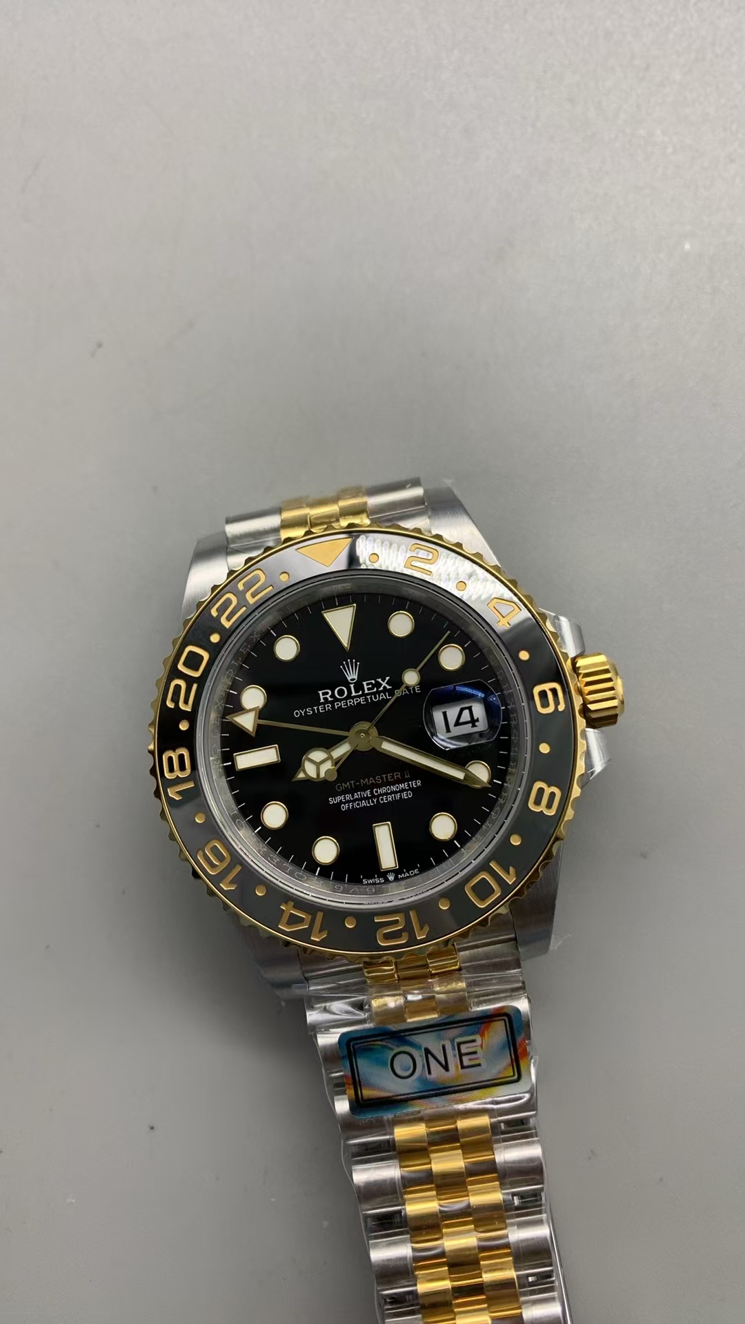 (image for) ARF Rolex GMT-Master II 126713 Zombie Two Tone Black Grey Ceramic Bezel with Super Clone 3285 Movement