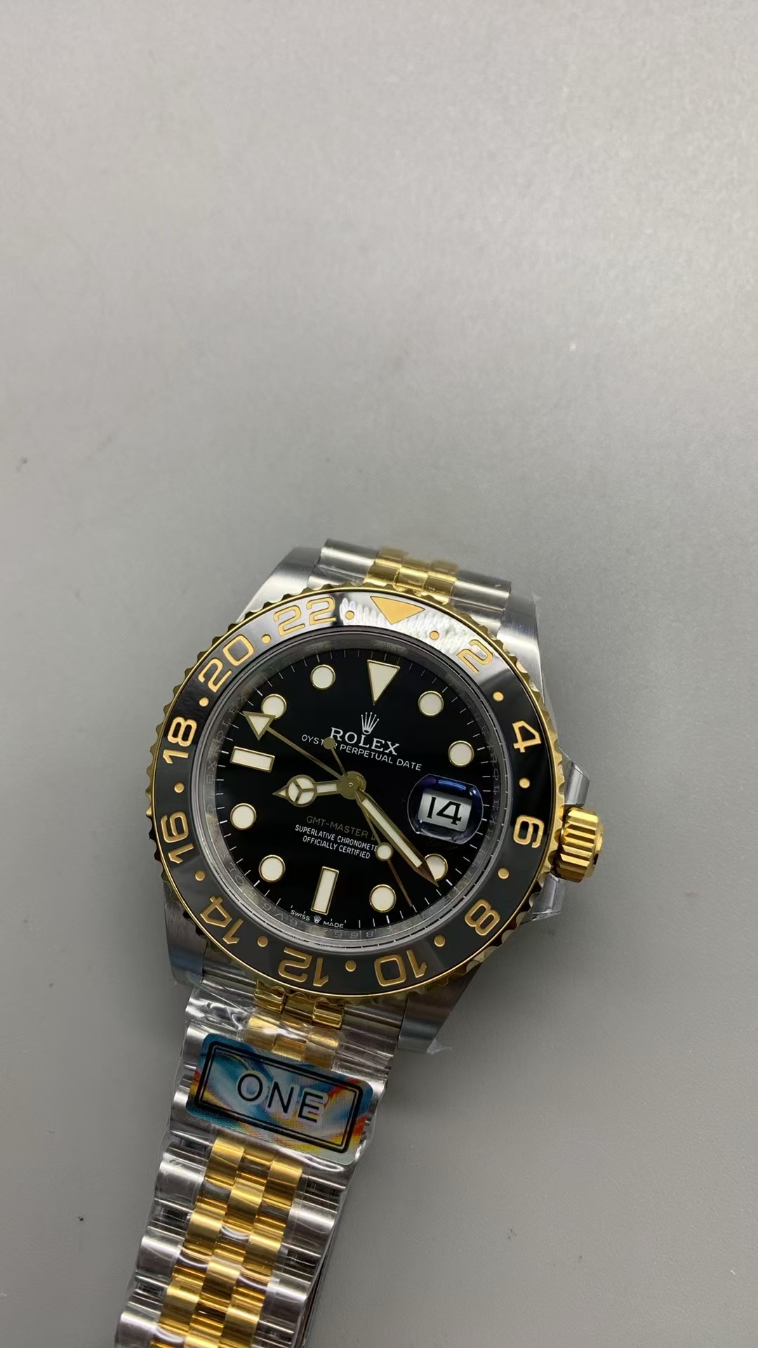 (image for) ARF Rolex GMT-Master II 126713 Zombie Two Tone Black Grey Ceramic Bezel with Super Clone 3285 Movement