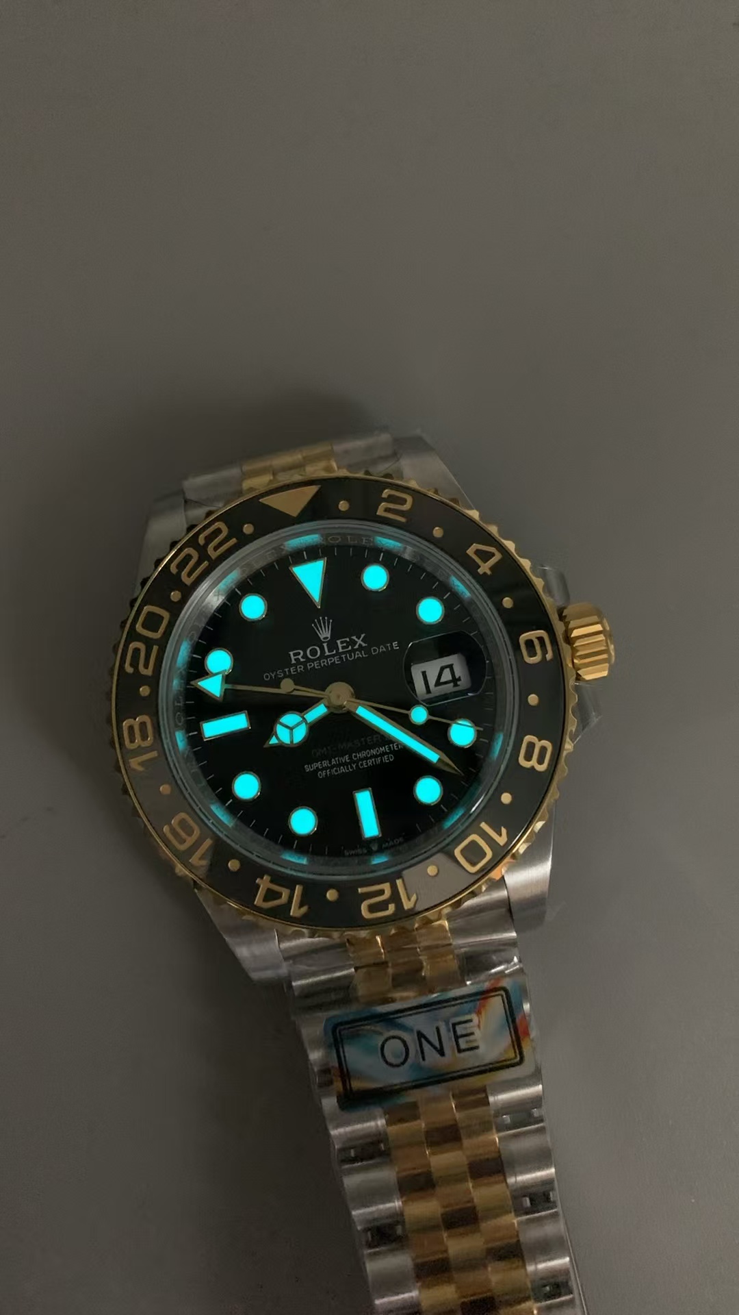(image for) ARF Rolex GMT-Master II 126713 Zombie Two Tone Black Grey Ceramic Bezel with Super Clone 3285 Movement
