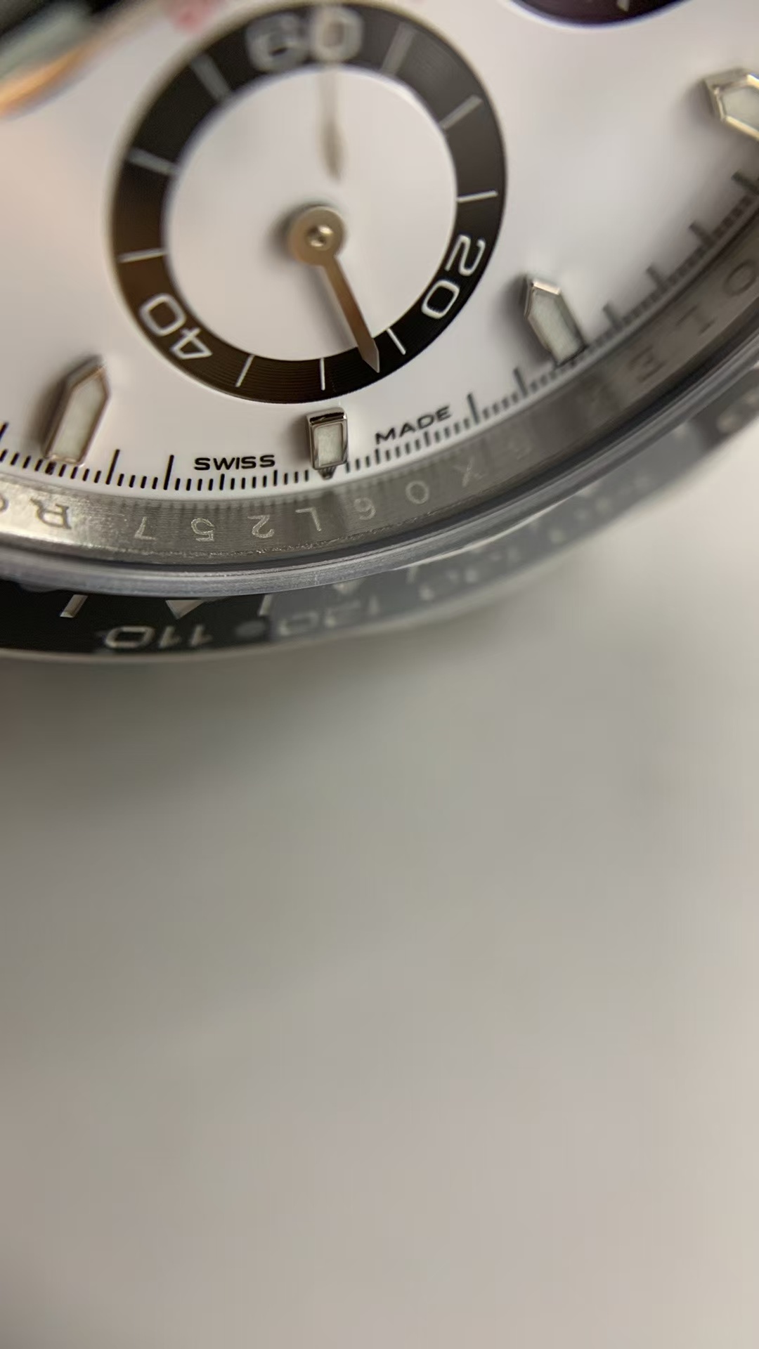 (image for) VSF Rolex Daytona 126500 Panda White Dial 904L Stainless Steel Case Super Clone 4131 Movement