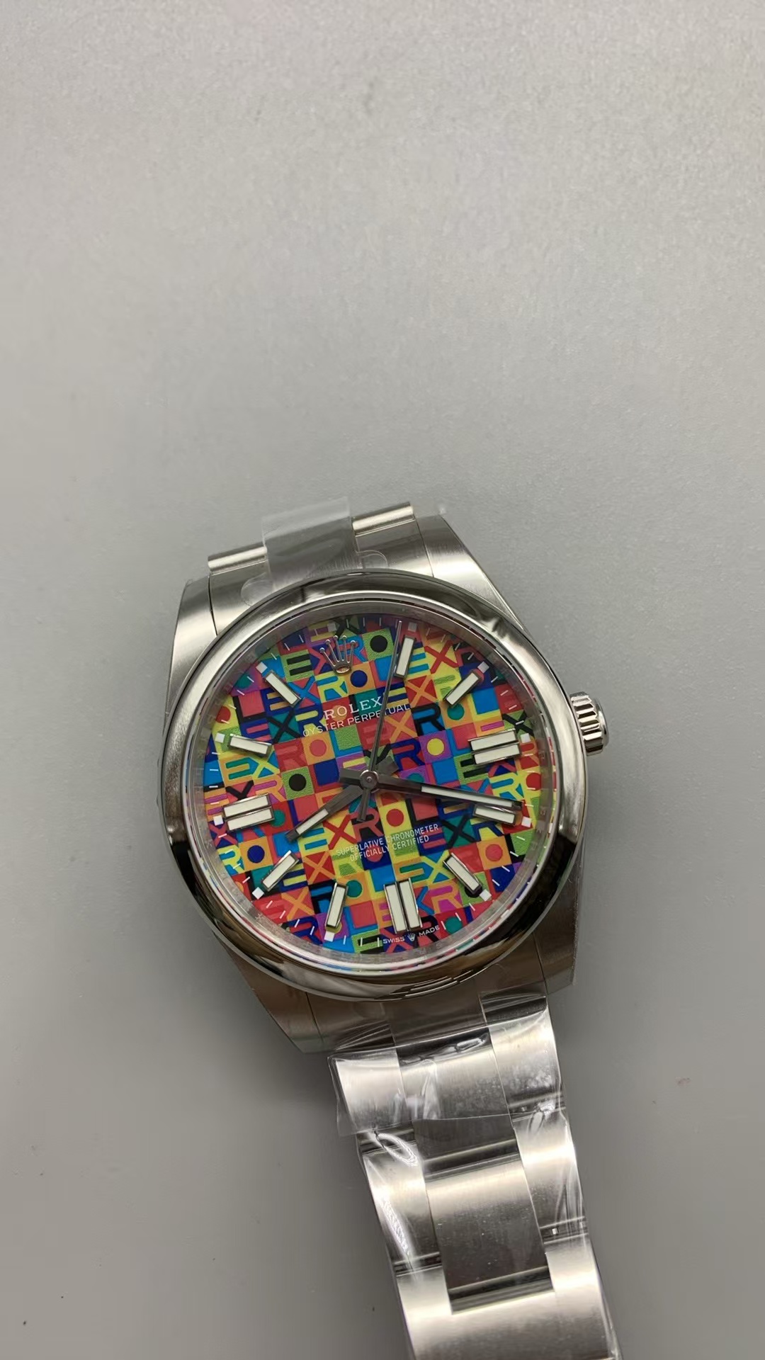 (image for) EWE Rolex Oyster Perpetual 134300 41mm Colorful Motif Dial Clone 3230 Movement
