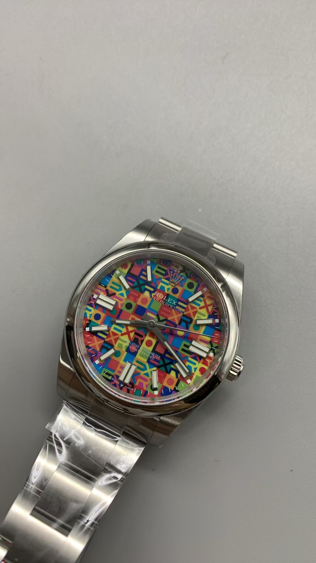 (image for) EWE Rolex Oyster Perpetual 134300 41mm Colorful Motif Dial Clone 3230 Movement