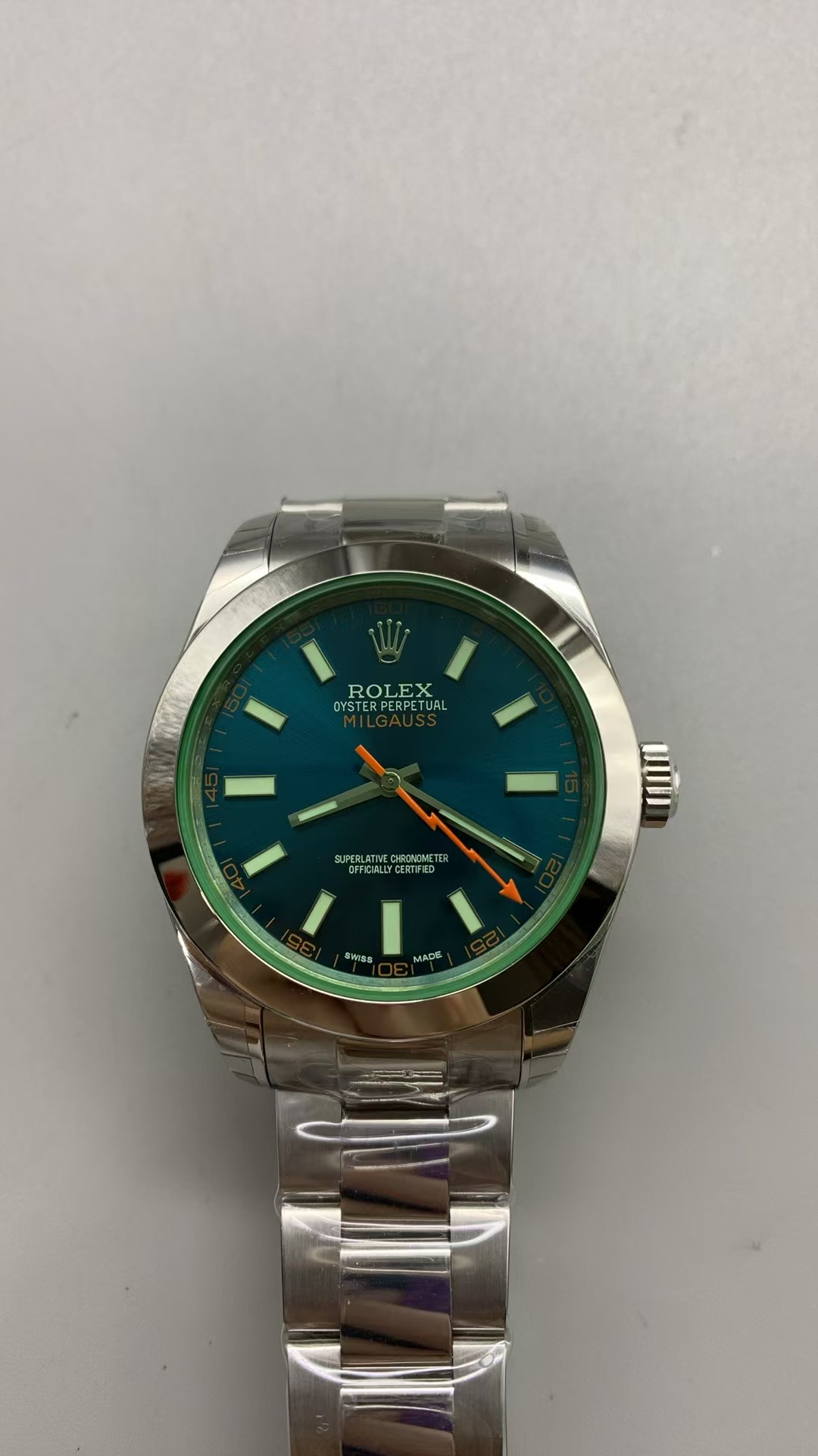 (image for) GSF Rolex Milgauss 116400 Blue Dial with Clone 3131 Movement
