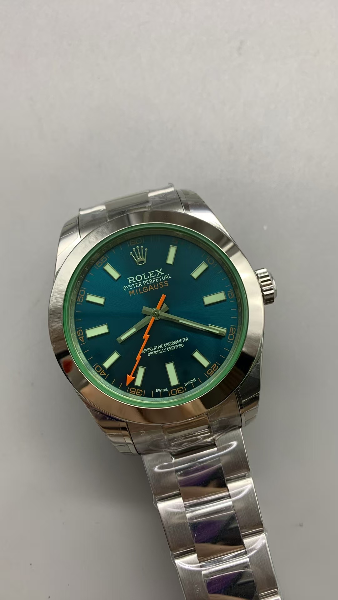 (image for) GSF Rolex Milgauss 116400 Blue Dial with Clone 3131 Movement