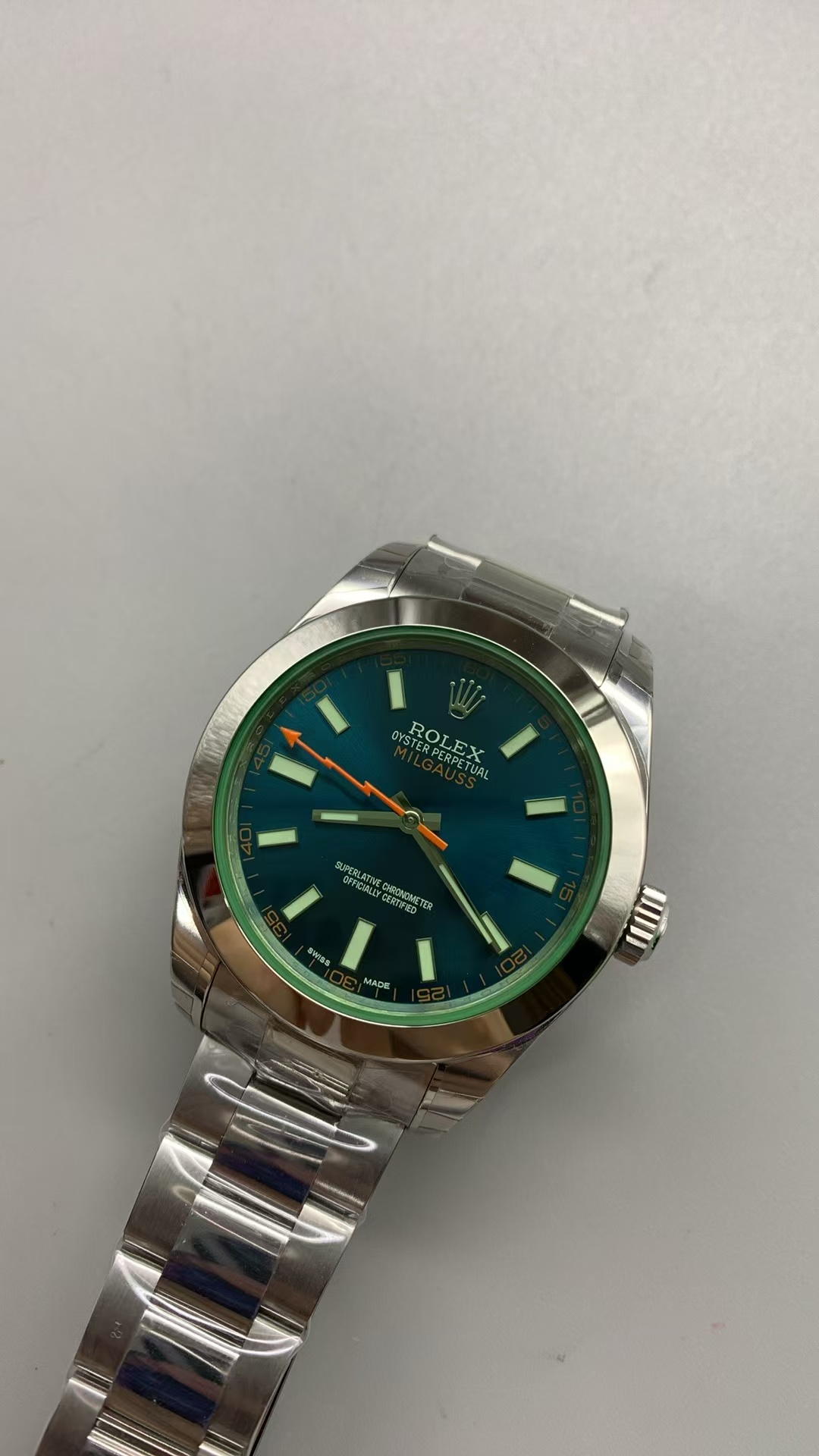 (image for) GSF Rolex Milgauss 116400 Blue Dial with Clone 3131 Movement
