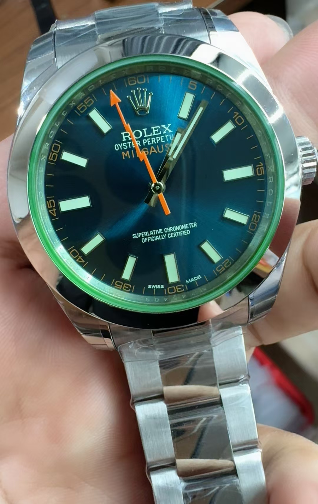 (image for) GSF Rolex Milgauss 116400 Blue Dial with Clone 3131 Movement